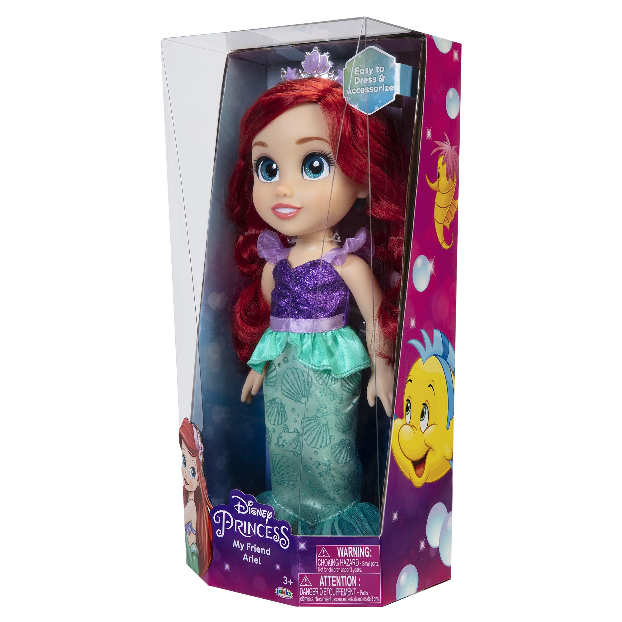 Disney Princess My Friend Ariel Doll 14" Tall Includes Removable Outfit and Tiara - Image 12