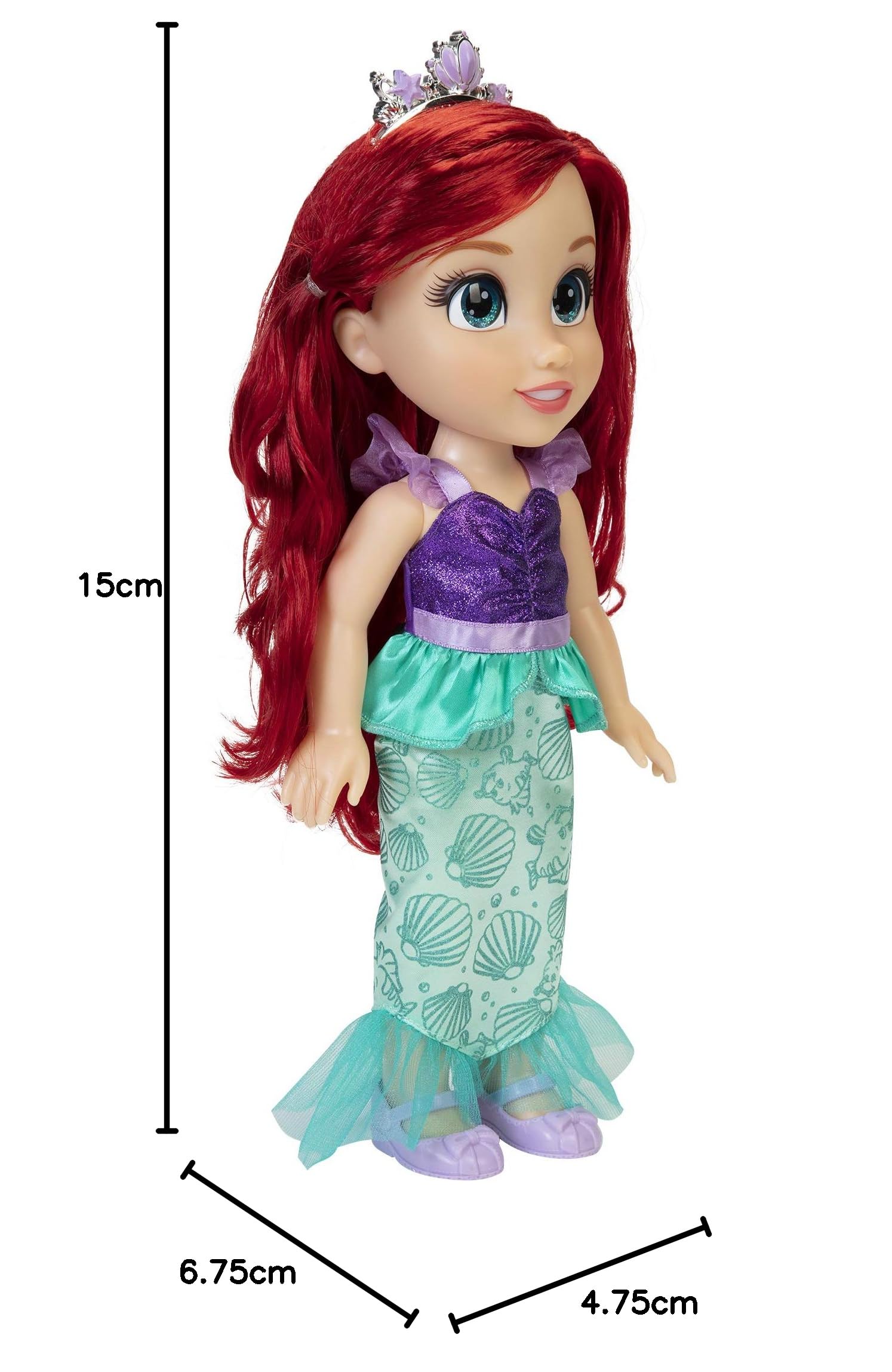 Disney Princess My Friend Ariel Doll 14" Tall Includes Removable Outfit and Tiara - Image 14