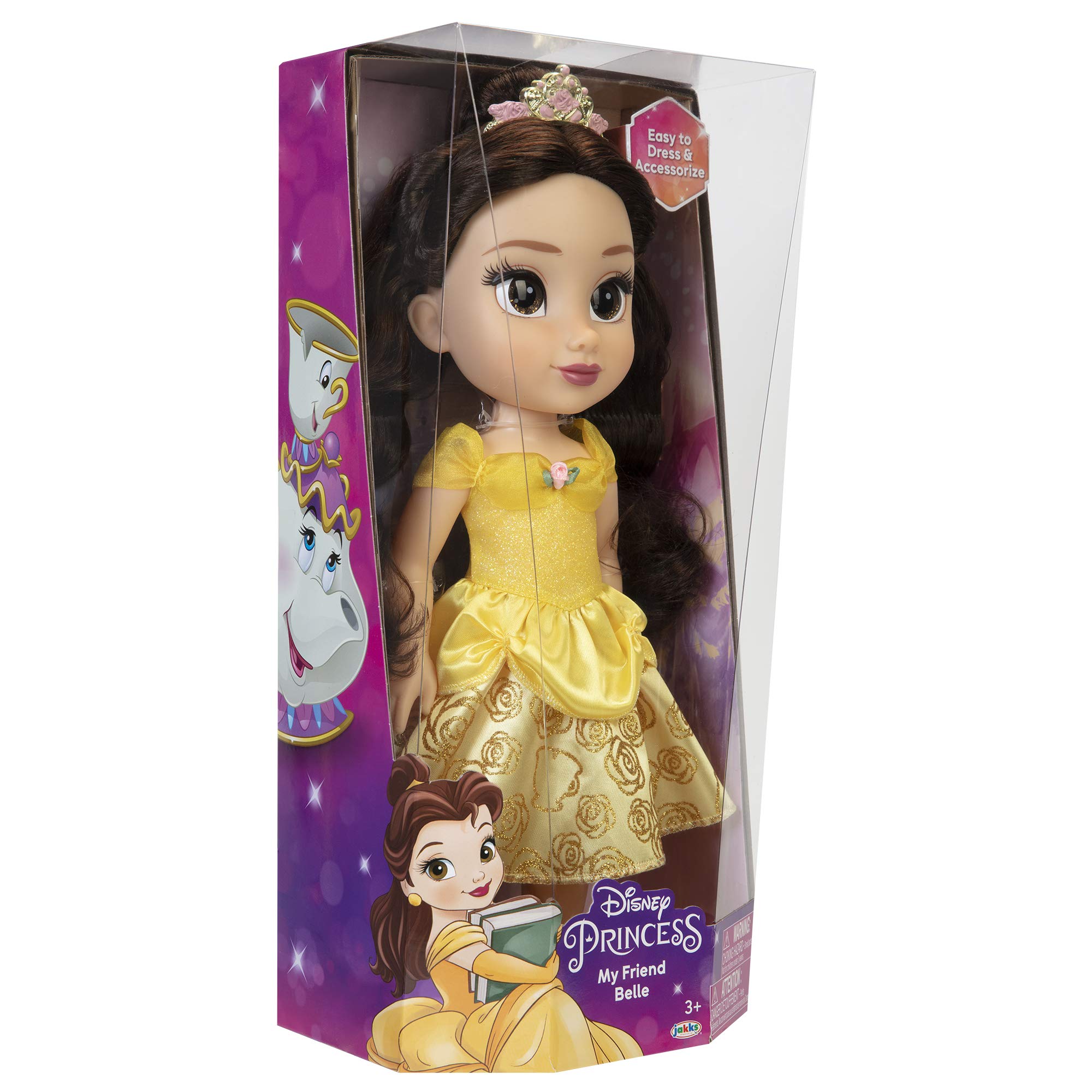 Disney Princess My Friend Belle Doll 14" Tall Includes Removable Outfit and Tiara - Image 11