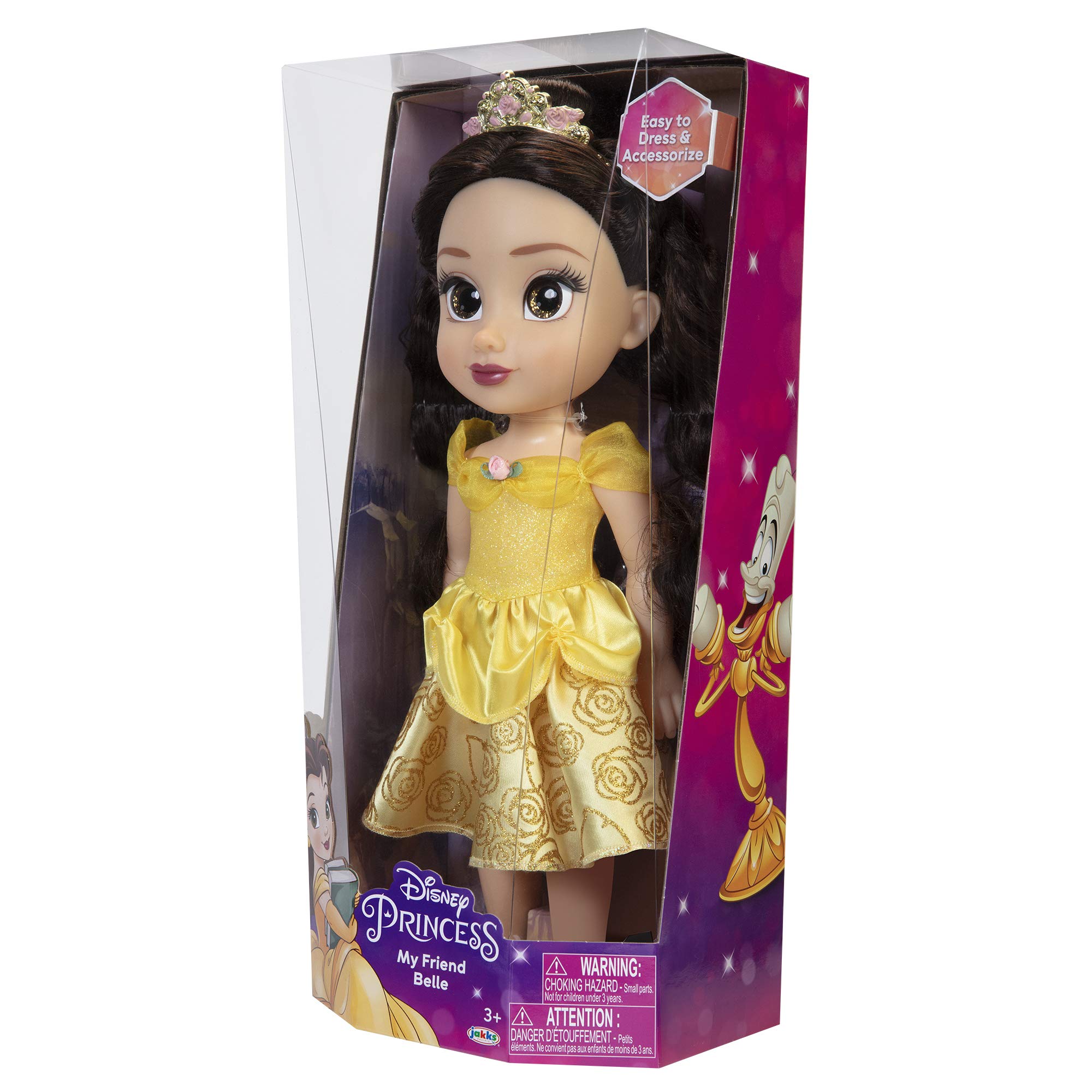 Disney Princess My Friend Belle Doll 14" Tall Includes Removable Outfit and Tiara - Image 12