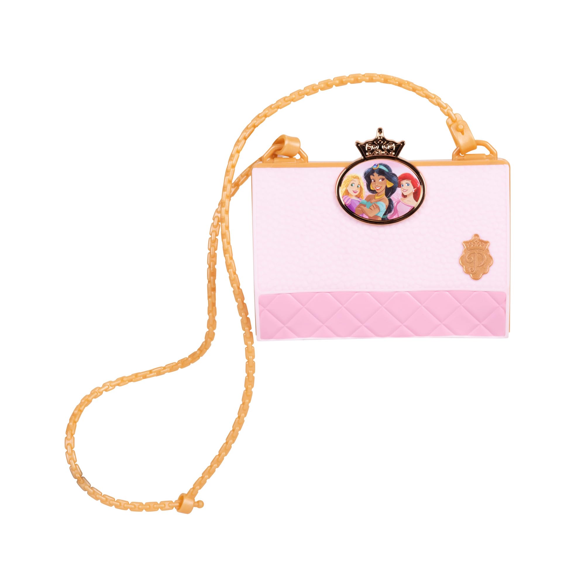 Disney Princess Style Collection Girls Evening Essentials Purse with Play Makeup Blush Compact in a Chic Cross-Body Purse - Image 5