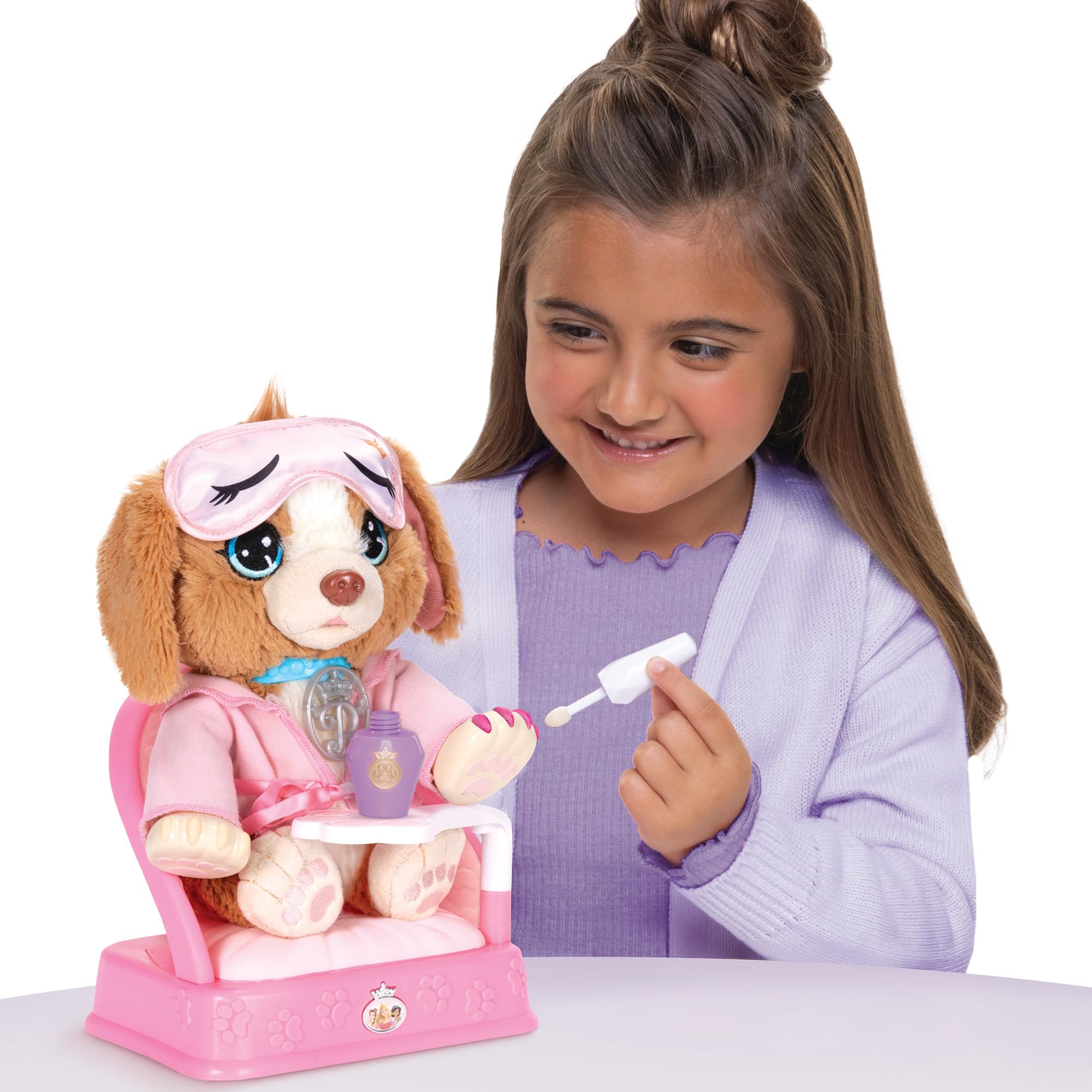 Disney Princess Style Collection My Pampered Pup Kids Nurturing Pretend Play Set, Create the Perfect “Spa-w” Day for Your Pet with the Included Accessories - Image 6