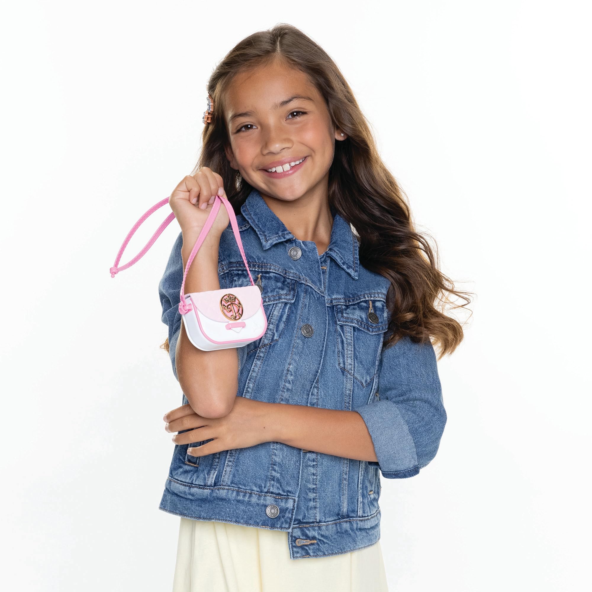 Disney Princess Style Collection Purse - Pretend Play Chic Petite Bag A - Mini Soft Vinyl Handbag for Girls Ages 3 and Up with 5+ Accessories - Image 3