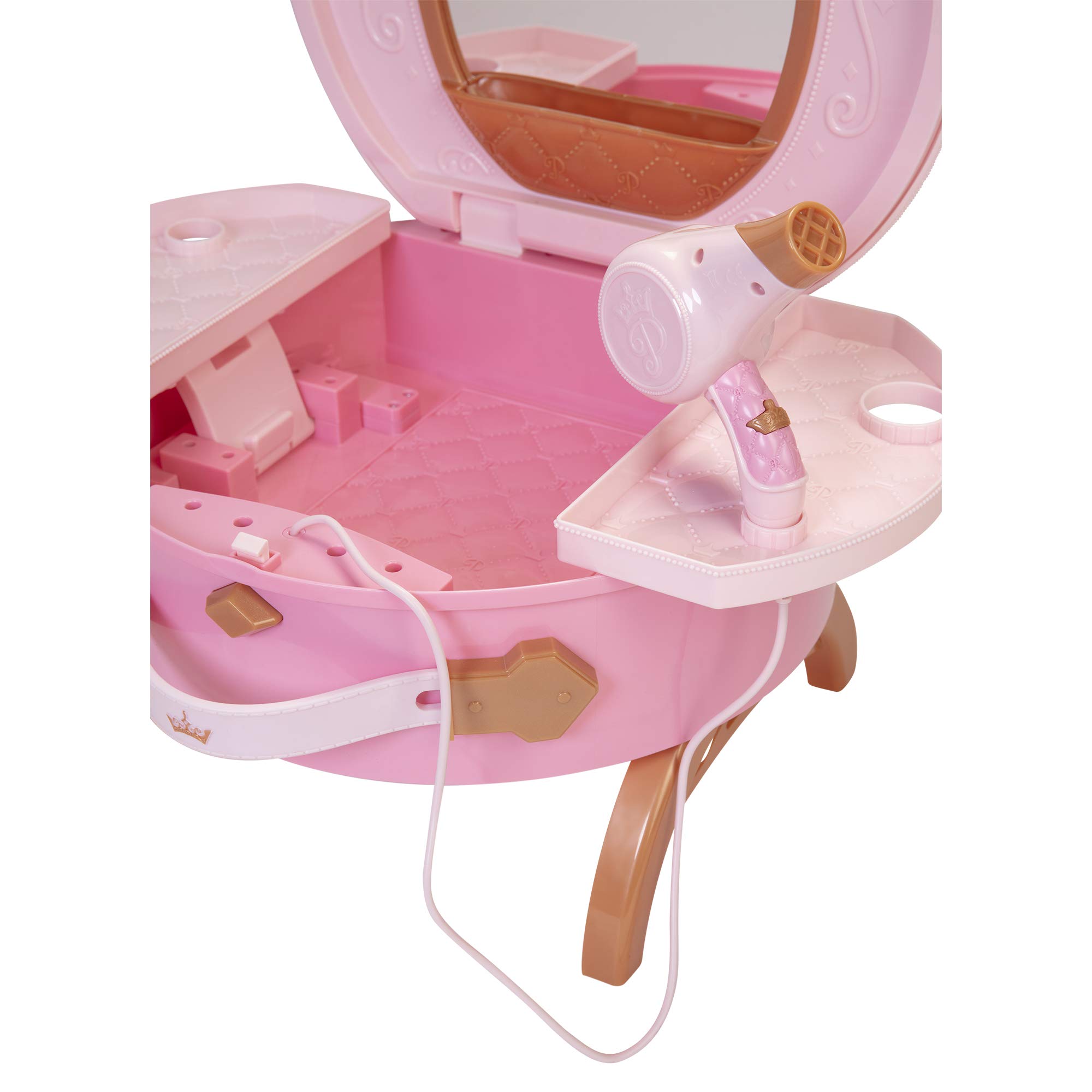 Disney Princess Vanity Style Collection Light Up and Style Vanity - Lights & Realistic Sound Styling Tools - Image 11