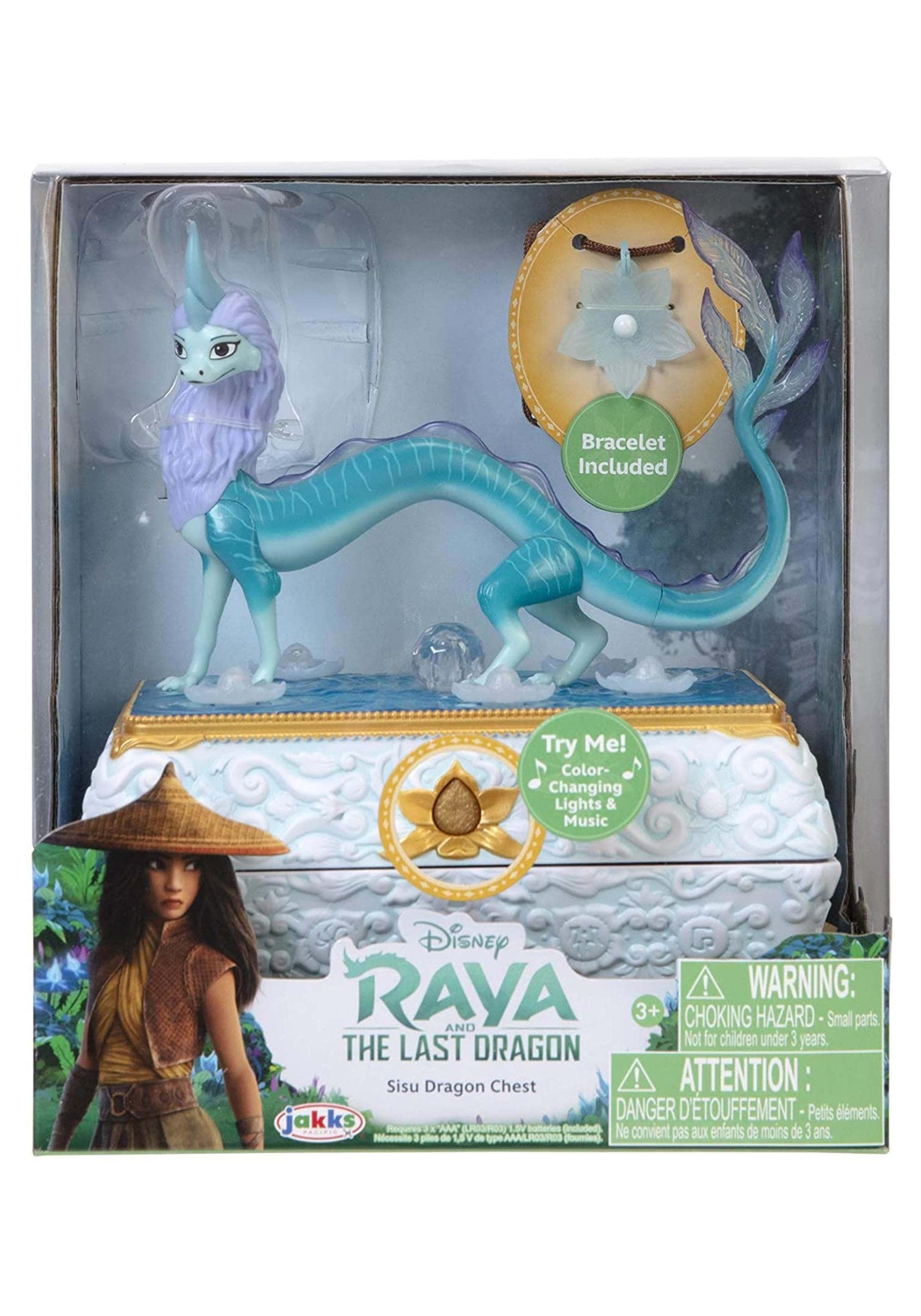 Disney's Raya and The Last Dragon Sisu Dragon Chest Jewelry Box Features Color Changing Lights & Music - Image 5