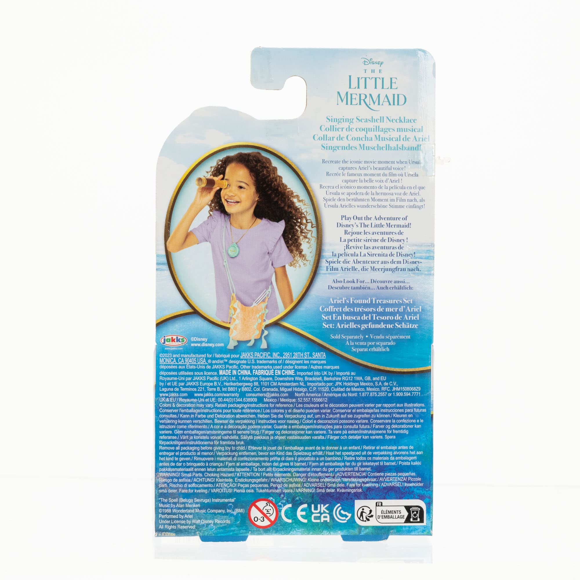 Disney The Little Mermaid Ariel Seashell Necklace with Light-Up Feature and Ariel's Singing Voice! Toy Necklace for Girls Role Play and Dress-Up Time! - Image 7
