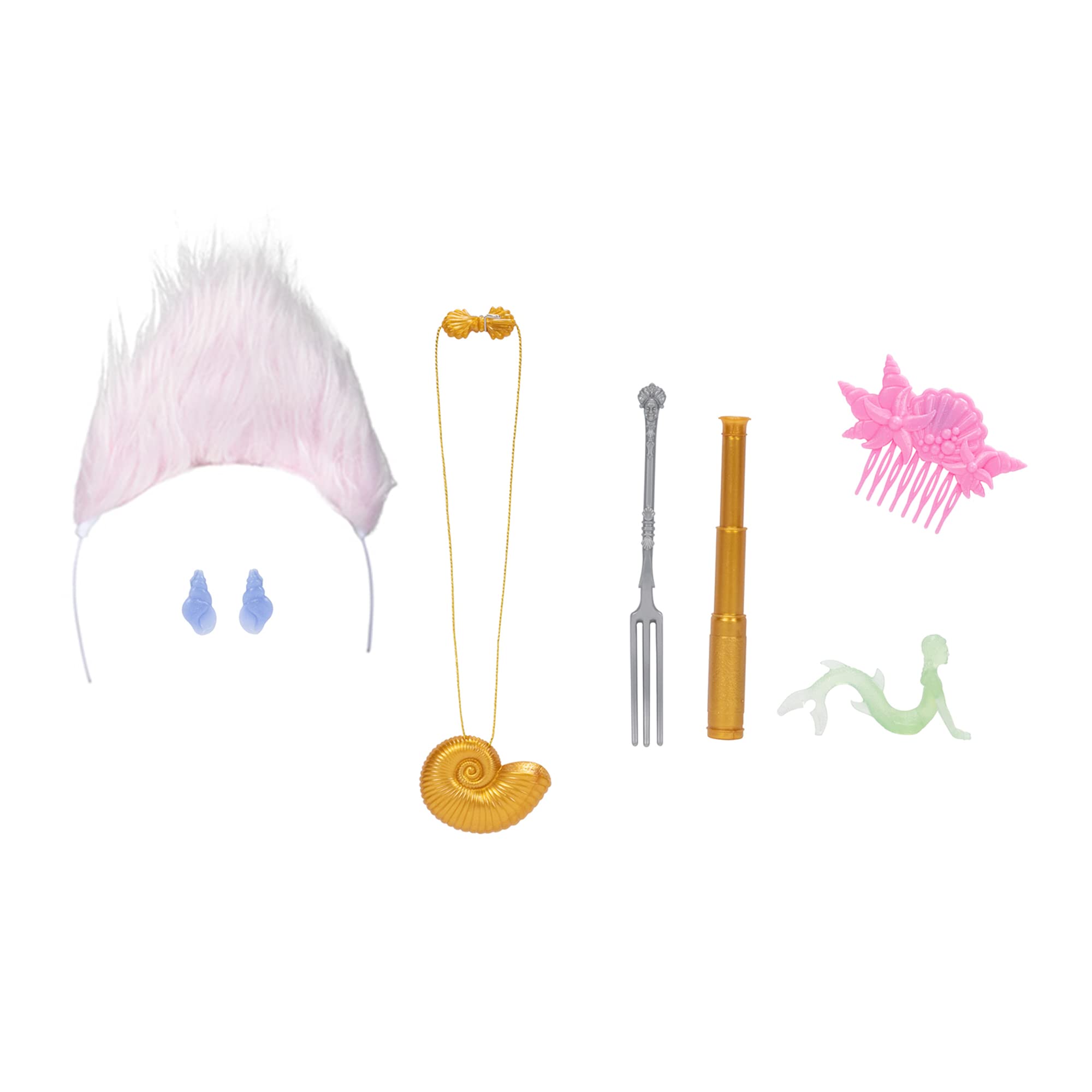 Disney The Little Mermaid Ariel & Ursula Dress Up Trunk, Treasure Chest Includes Ariel and Ursula's Outfit Dresses with Accessories [Amazon Exclusive] - Image 9