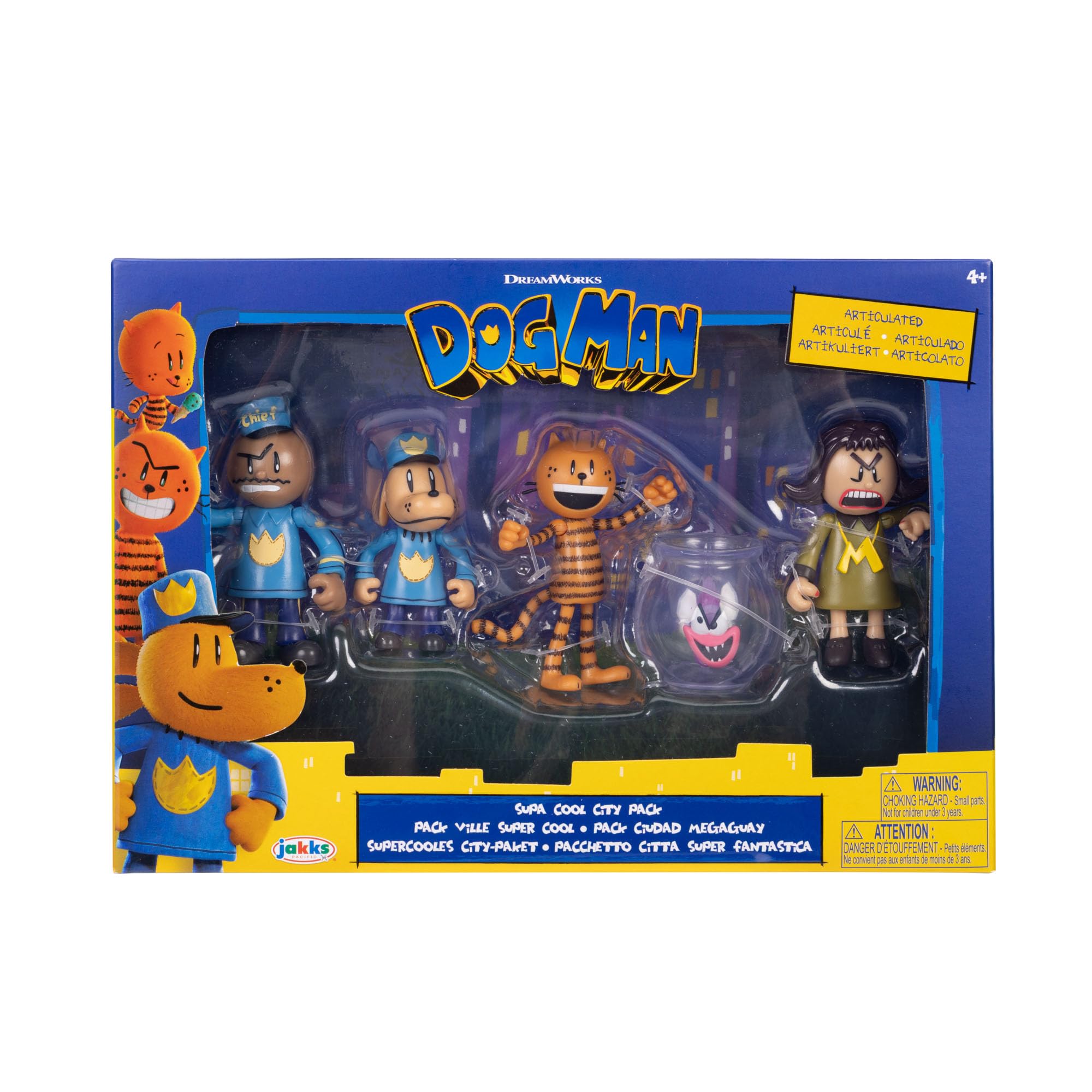 Dog Man 2.5" Inch Figures 5-Pack Multipack from Jakks Pacific's Wave #3 - Image 4