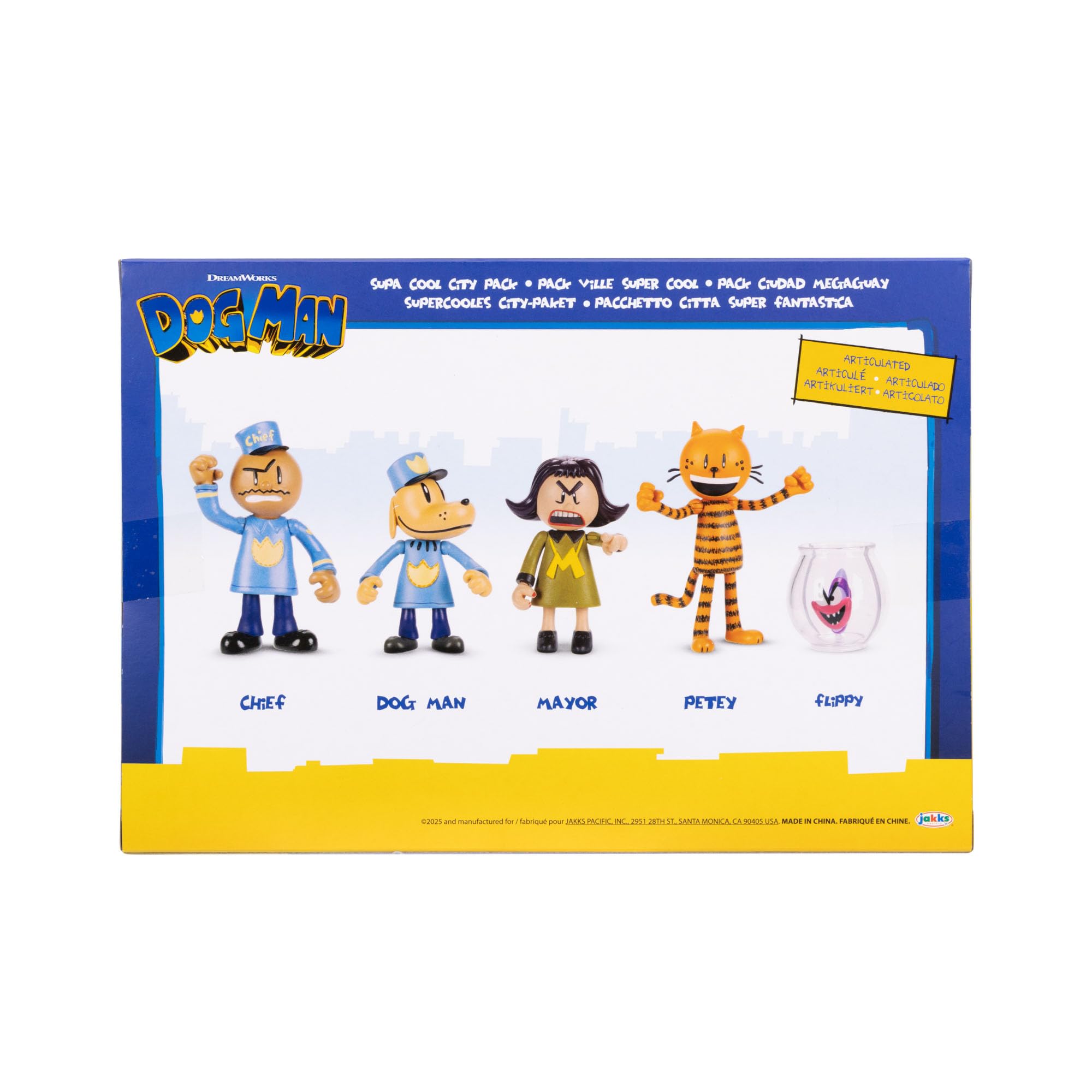 Dog Man 2.5" Inch Figures 5-Pack Multipack from Jakks Pacific's Wave #3 - Image 5