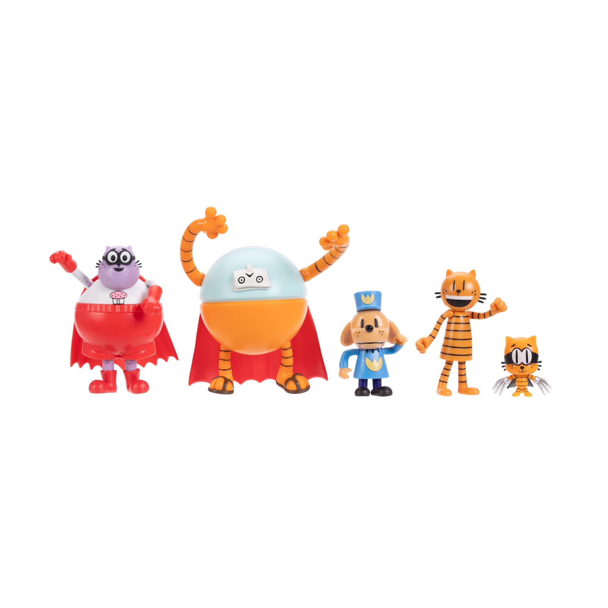Dog Man 2.5 Inch Scale Supa Buddies and Baddies Multipack Action Figures, Part of Jakks Pacific's Wave 4, Includes 5 Characters - Image 10