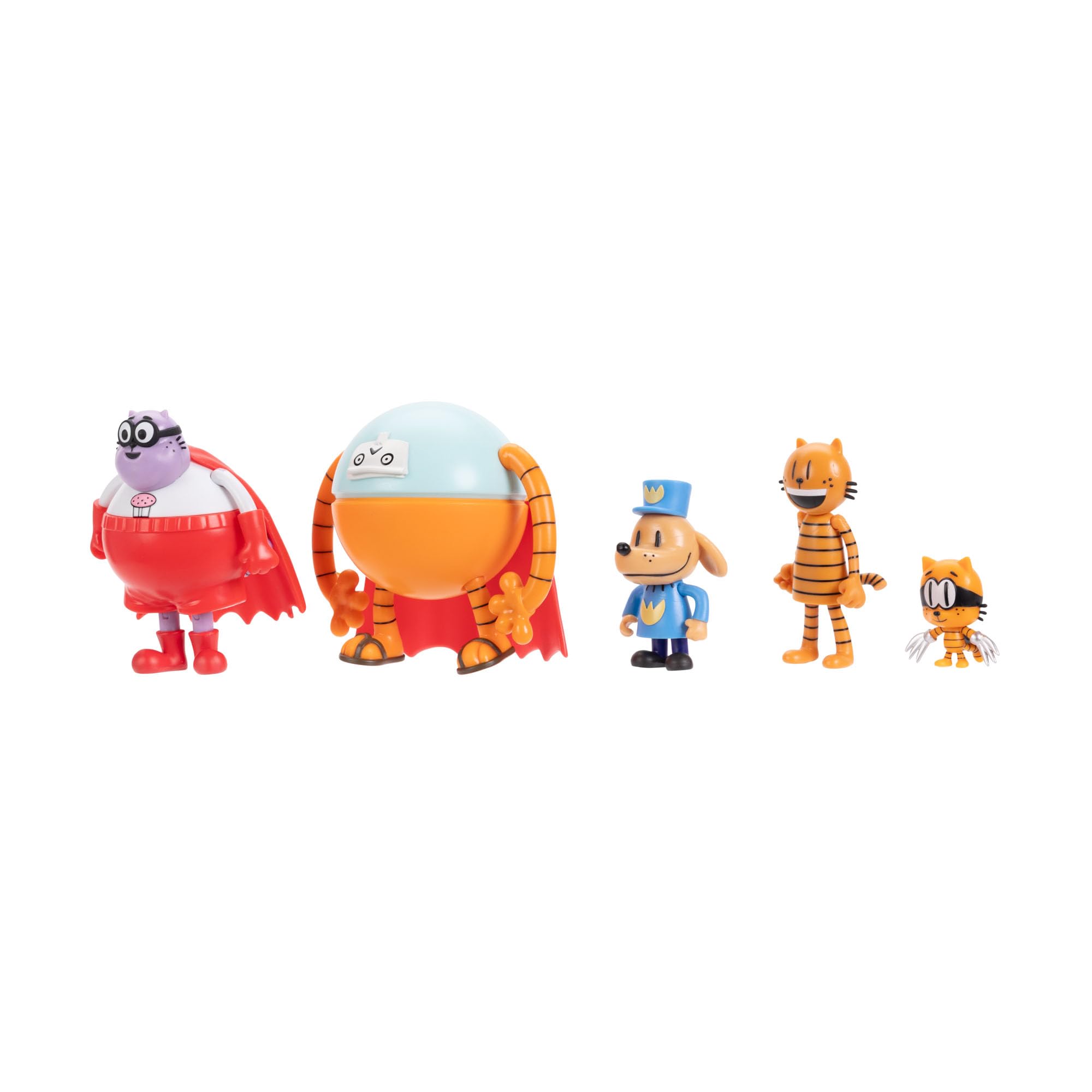 Dog Man 2.5 Inch Scale Supa Buddies and Baddies Multipack Action Figures, Part of Jakks Pacific's Wave 4, Includes 5 Characters - Image 4