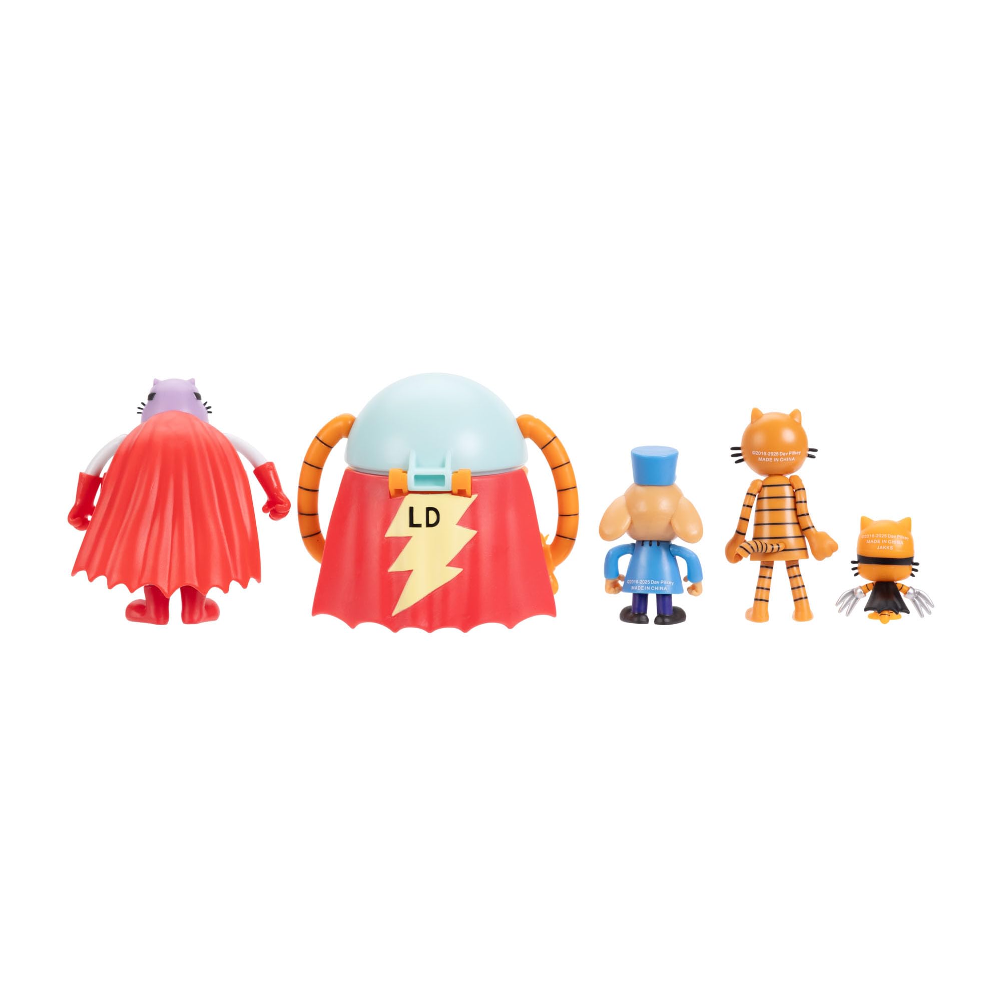 Dog Man 2.5 Inch Scale Supa Buddies and Baddies Multipack Action Figures, Part of Jakks Pacific's Wave 4, Includes 5 Characters - Image 5