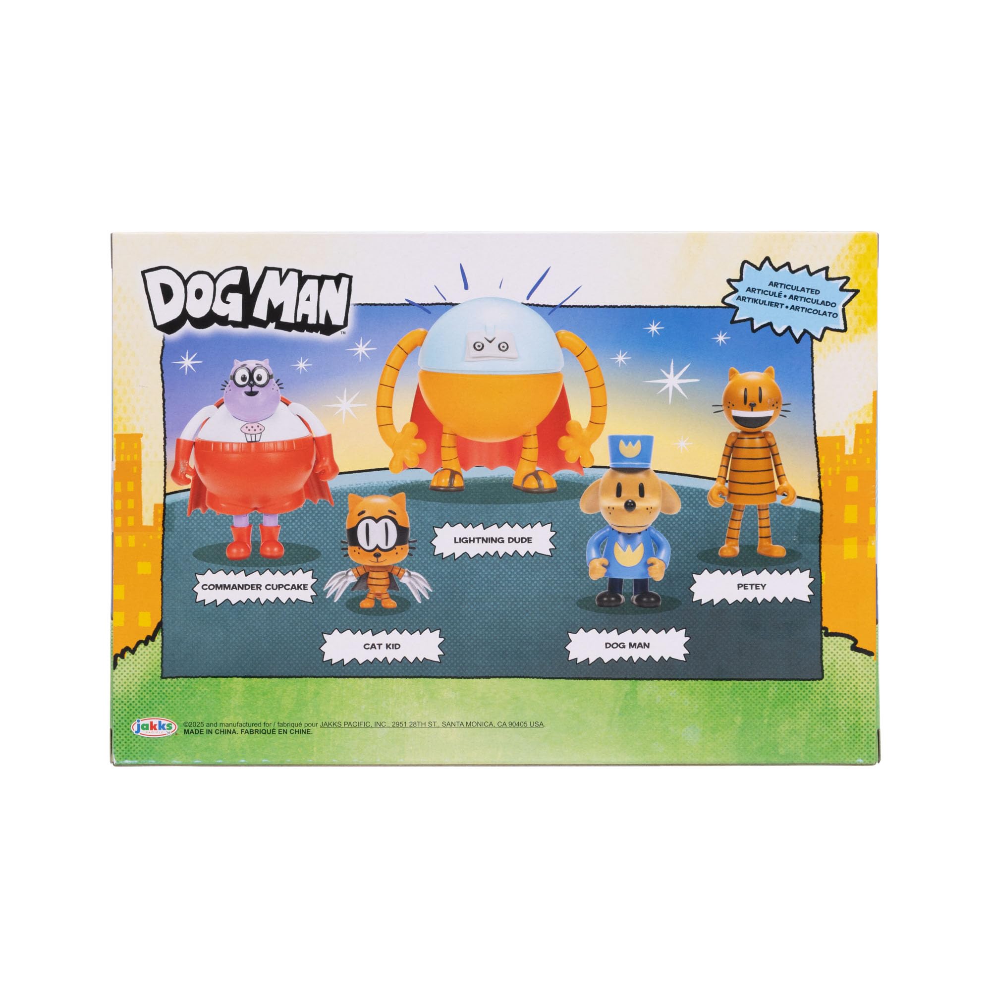 Dog Man 2.5 Inch Scale Supa Buddies and Baddies Multipack Action Figures, Part of Jakks Pacific's Wave 4, Includes 5 Characters - Image 7