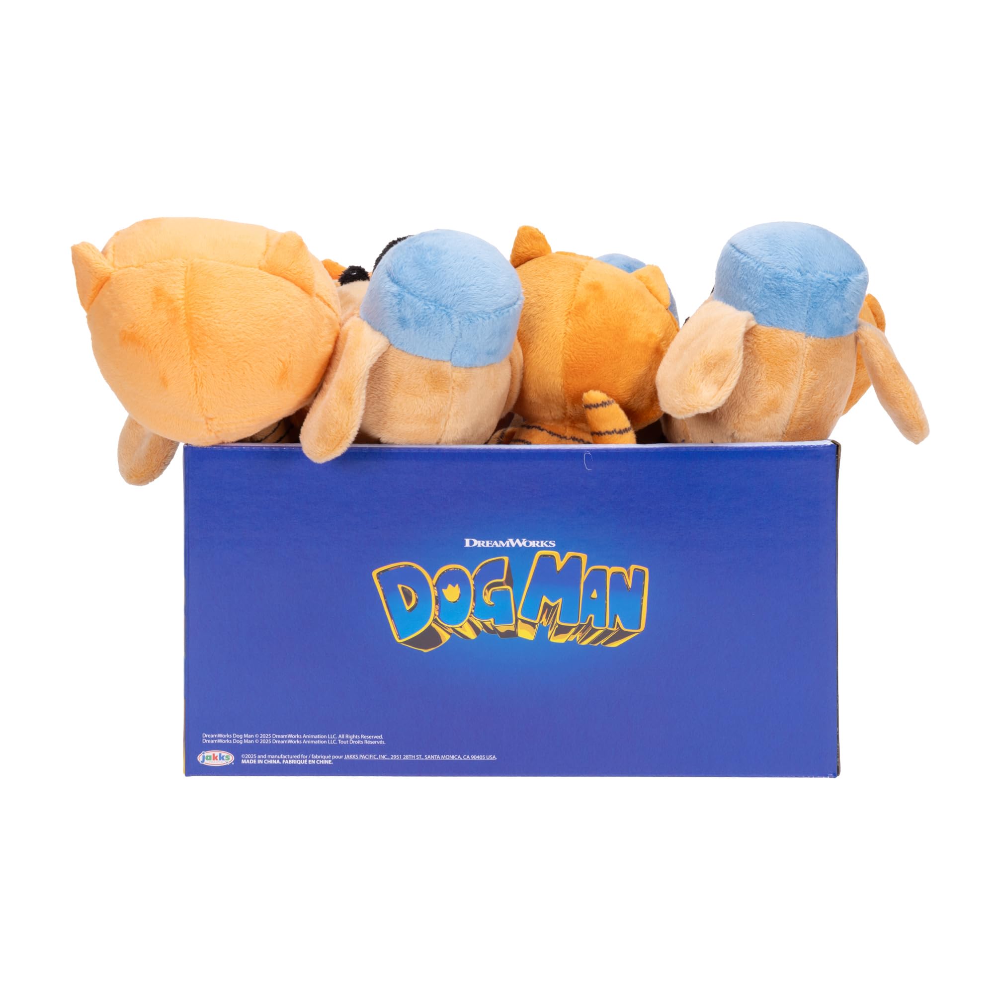 Dog Man Movie Plush in PDQ of 8 Plushies, Includes (4) Dog Man, (2) Petey, and (2) Little Petey - Officially Licensed by JAKKS Pacific - Image 8