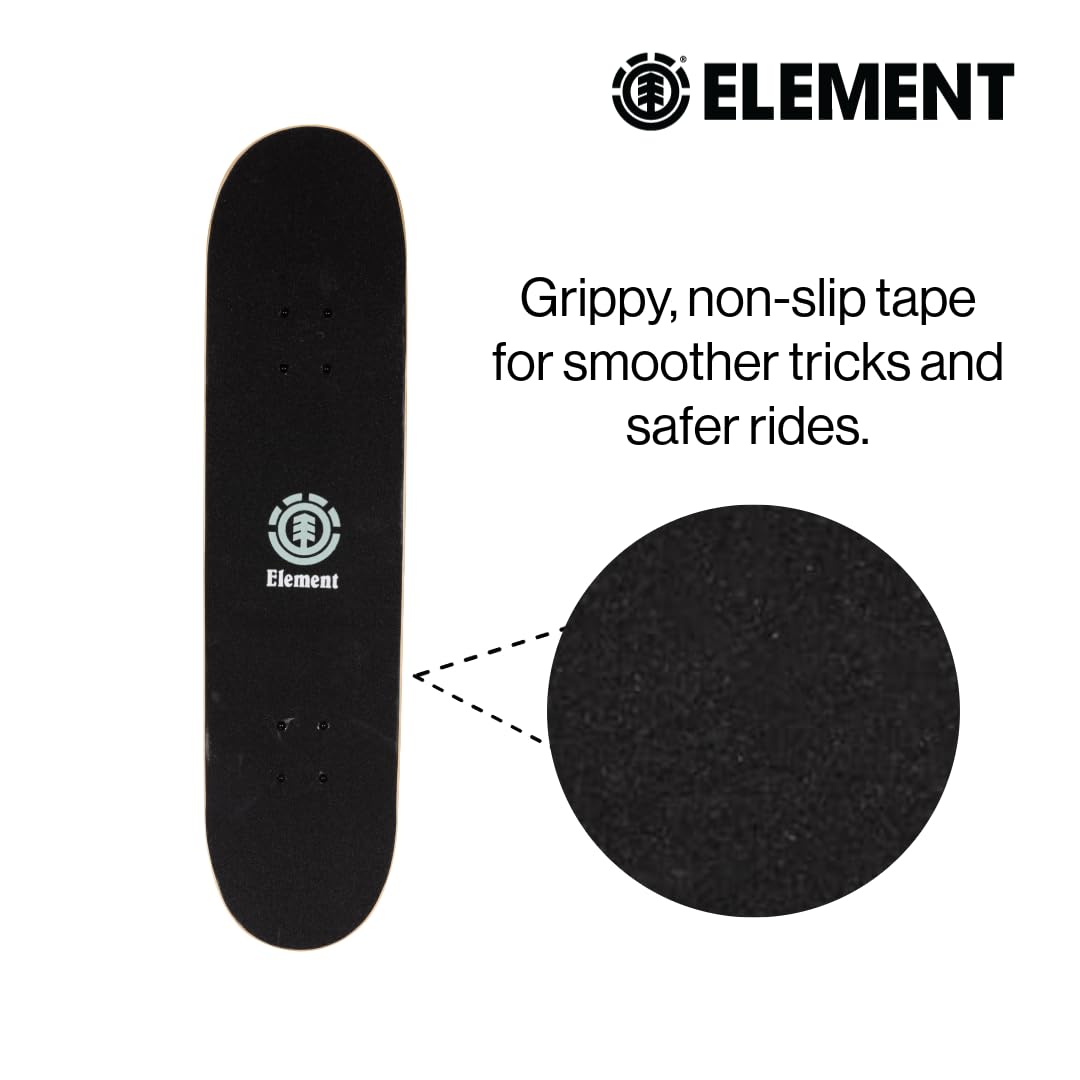 Element Icon Gray Skateboard 31" x 7.75" Complete Popsicle Board for Kids, Teens, Boys, Girls, and Adults Deck with a Weight Limit of 220 lbs for All Skill Levels - Image 3