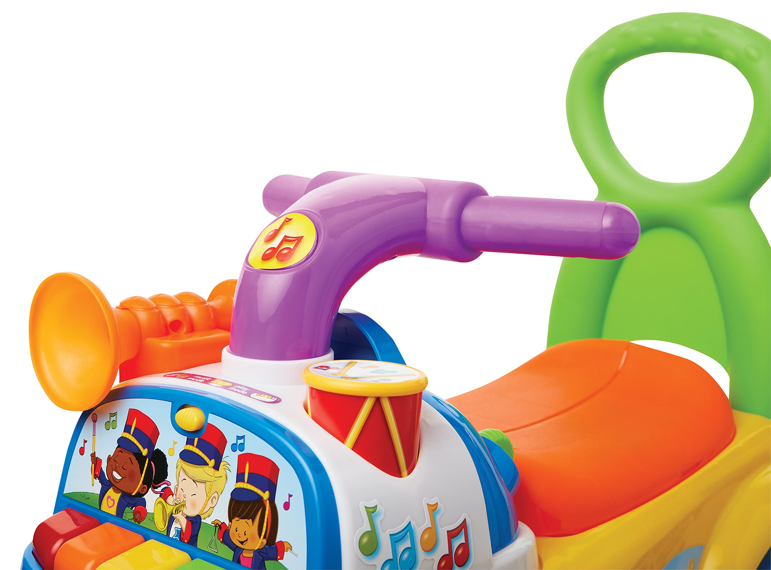 Fisher-Price Little People Music Parade Ride-On, Plays 5 Marching Tunes & Other Sounds! Perfect for Toddler Boys & Girls Ages 1, 2, & 3 Years Old - Helps Foster Motor Skills [Amazon Exclusive] - Image 5