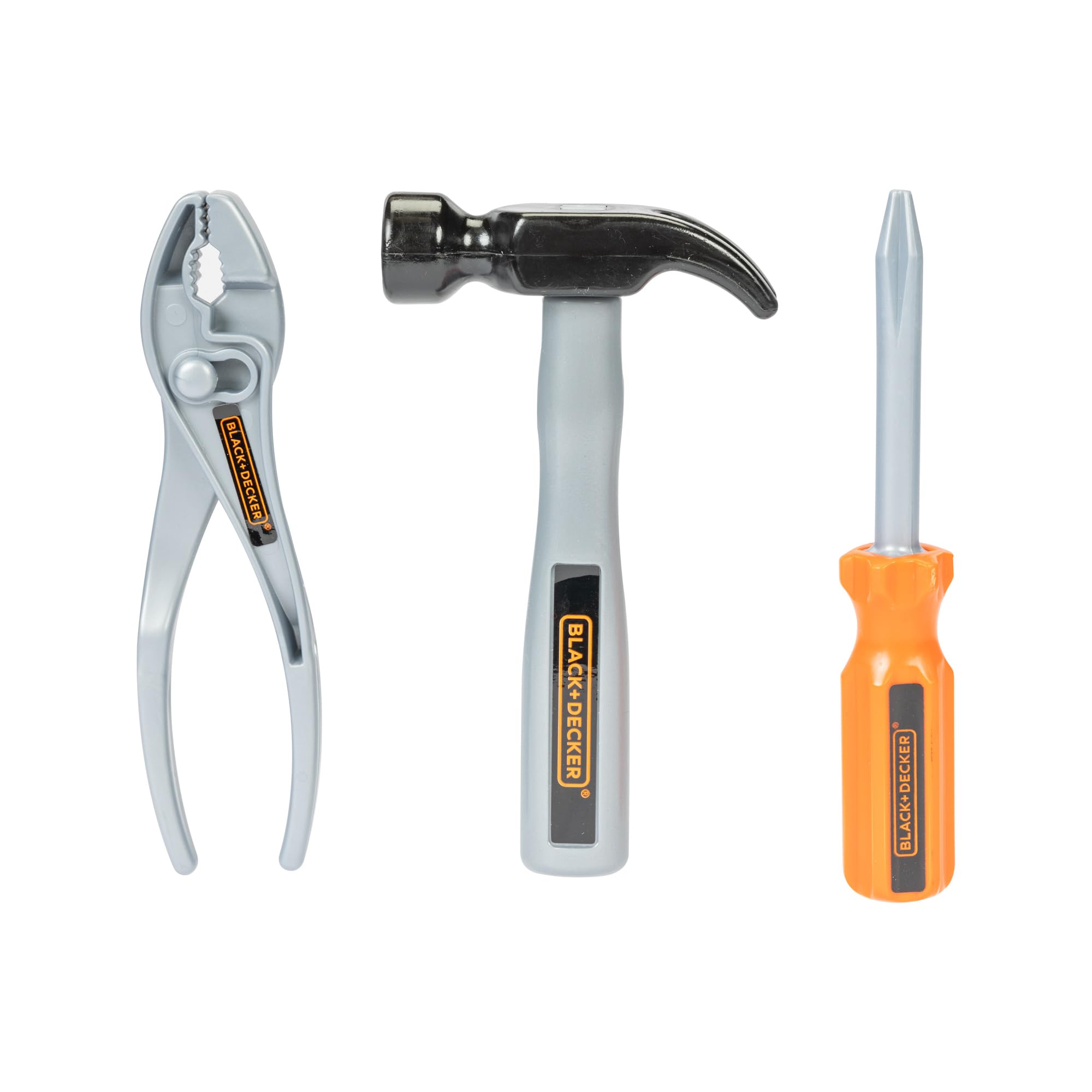 JAKKS Pacific Black + Decker Junior Tool Bag 13 Piece Set - Includes Hammer, Hand Saw, Screw Driver & More! - Image 10