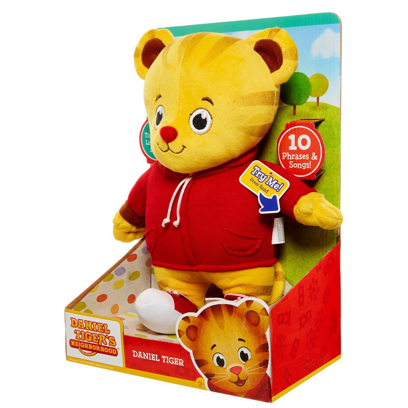 JAKKS Pacific Daniel Tiger's Neighborhood Talking Plush Soft & Cuddly Stuffed Toy, Features Phrases & Songs! - Image 4