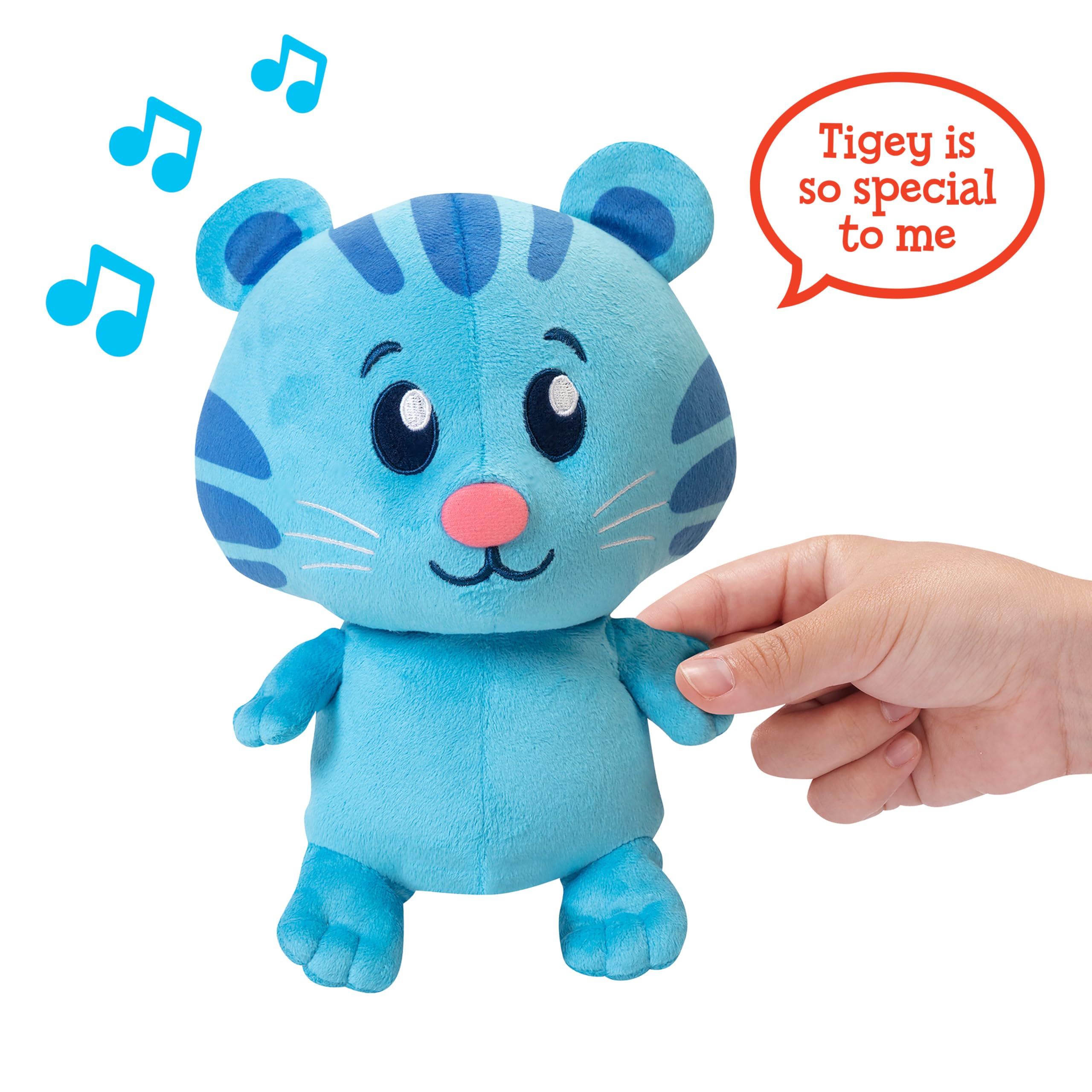 JAKKS Pacific Daniel Tiger's Neighborhood Tigey Plush with Sound, 10.5 Inches Tall! [Amazon Exclusive] - Image 3