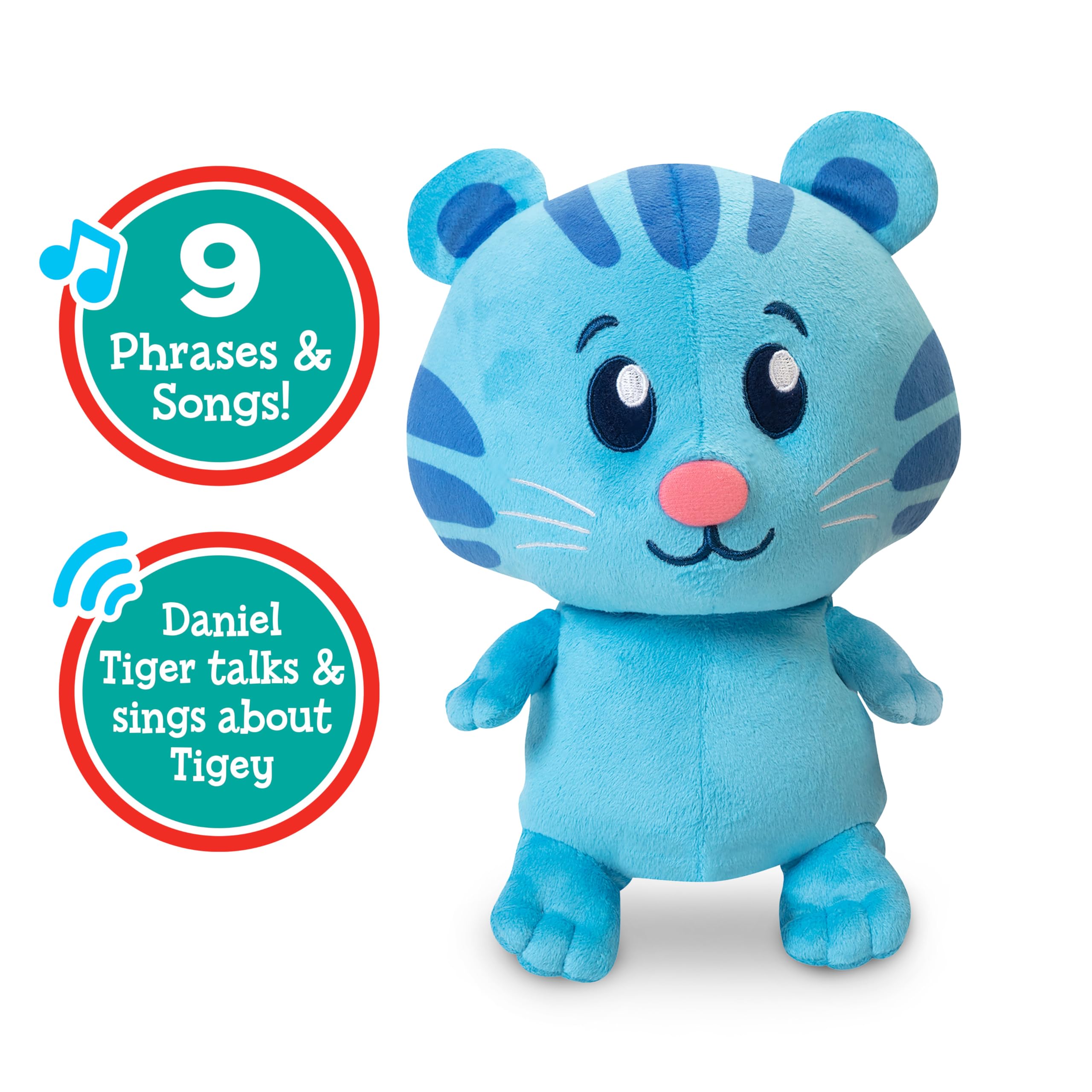 JAKKS Pacific Daniel Tiger's Neighborhood Tigey Plush with Sound, 10.5 Inches Tall! [Amazon Exclusive] - Image 4