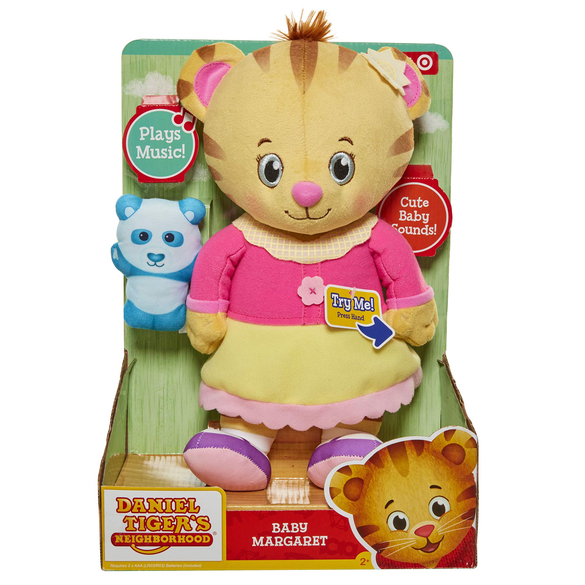 JAKKS Pacific Daniel Tigers Neighborhood Talking Baby Margaret Plush, 12 inch - Image 4