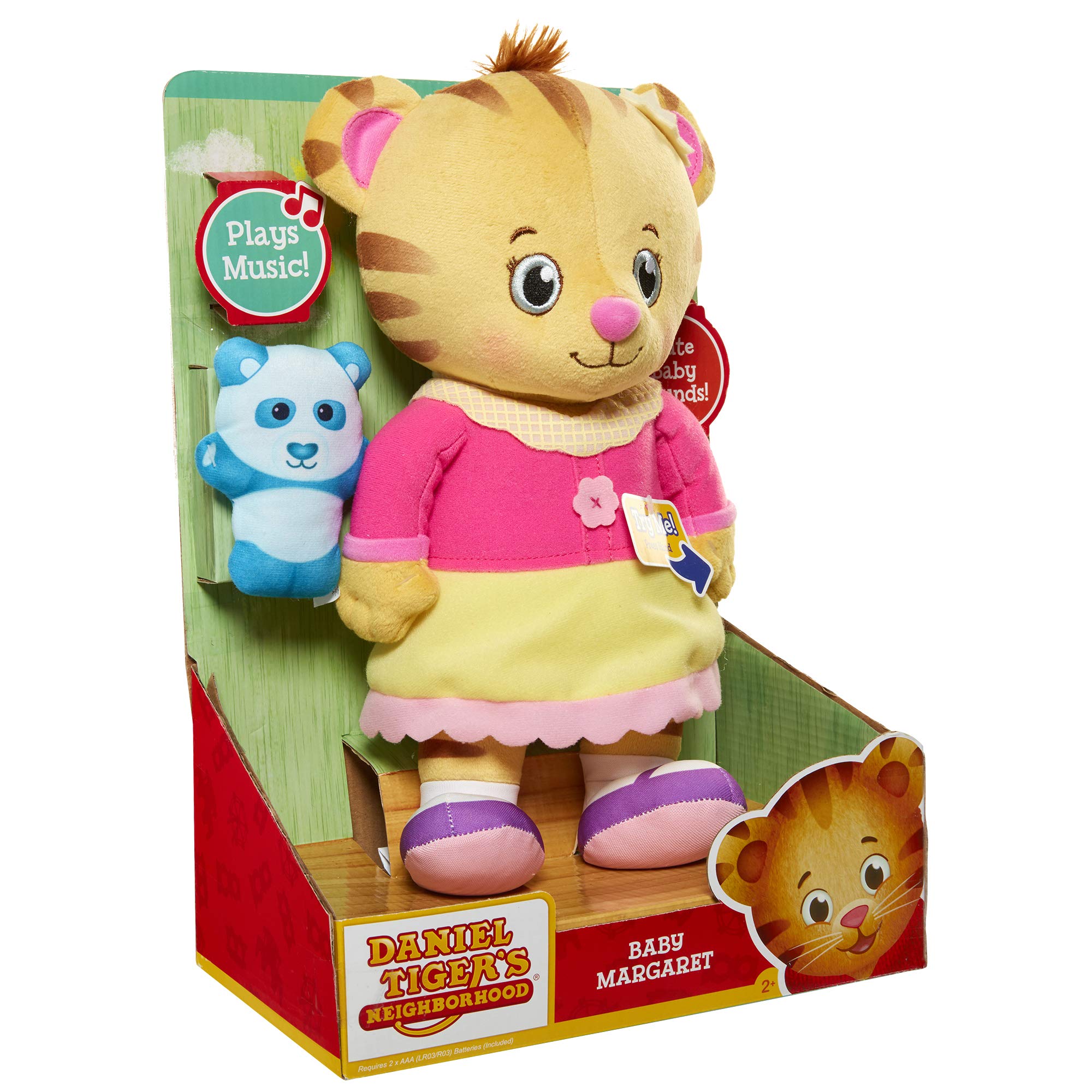 JAKKS Pacific Daniel Tigers Neighborhood Talking Baby Margaret Plush, 12 inch - Image 5