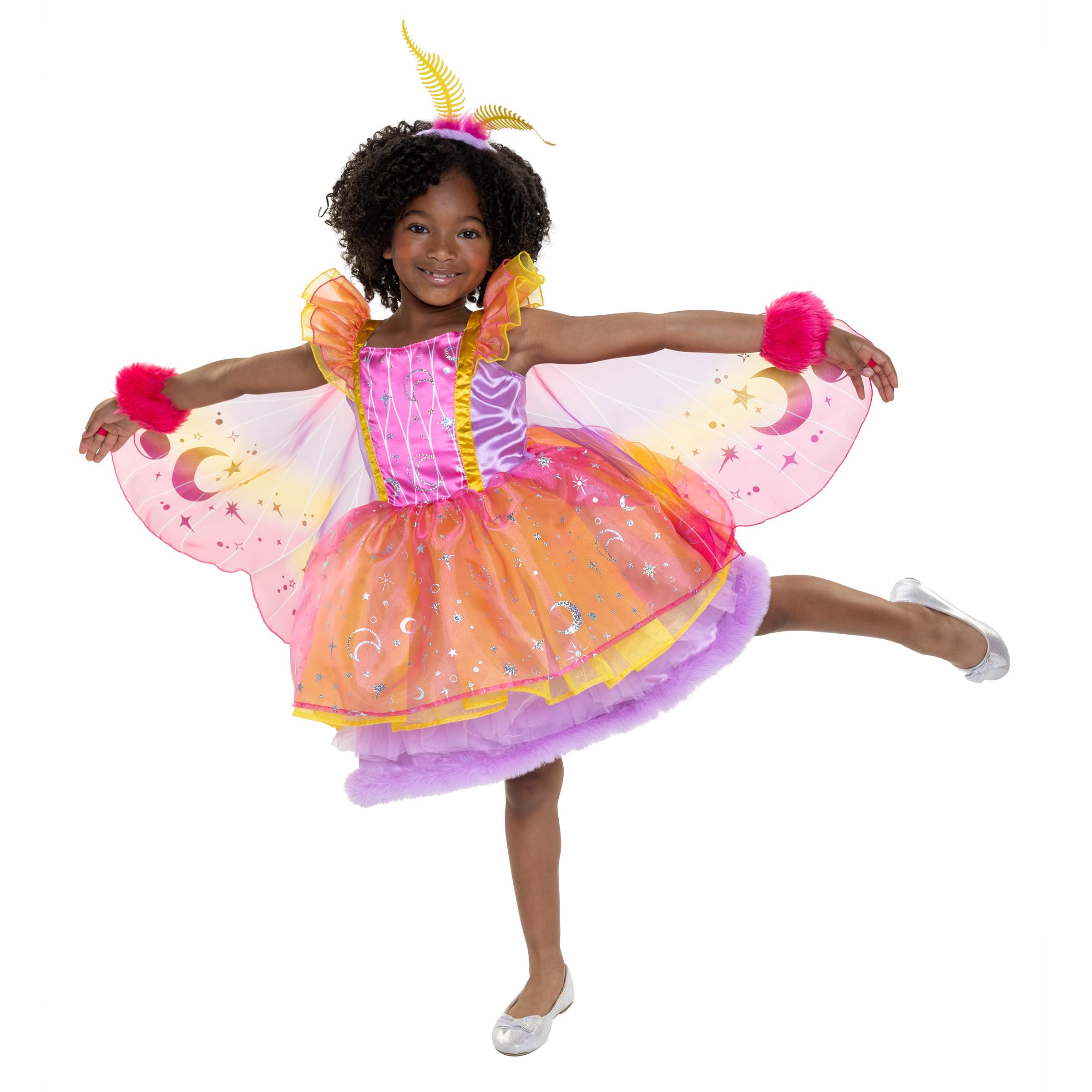 JAKKS Pacific Daydreamers Girls Premium Fairy Costume Dress with Wings, Full Tulle Skirt with Layers of Soft, Sheer Fabric for an Airy, Magical Effect with Every Twirl! [Amazon Exclusive] - Image 5
