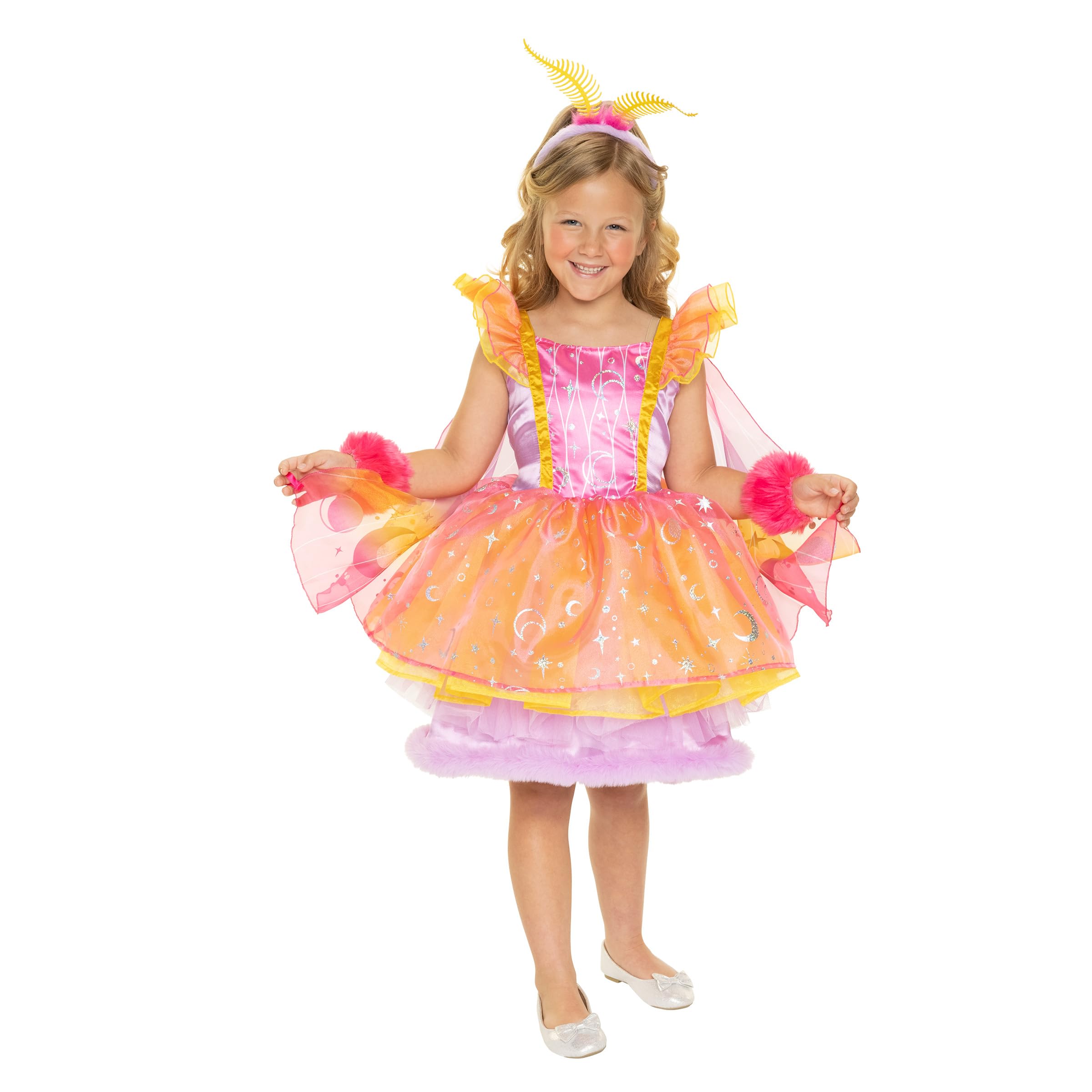 JAKKS Pacific Daydreamers Girls Premium Fairy Costume Dress with Wings, Full Tulle Skirt with Layers of Soft, Sheer Fabric for an Airy, Magical Effect with Every Twirl! [Amazon Exclusive] - Image 6