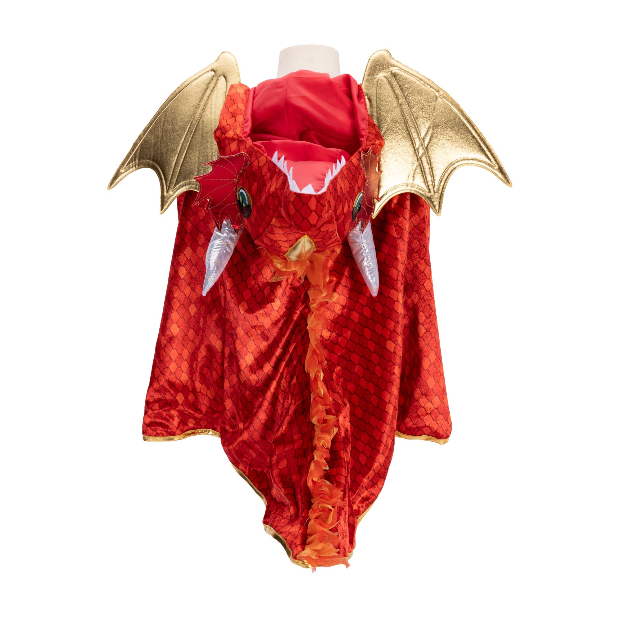 JAKKS Pacific Daydreamers Premium Dragon Costume Cape Dress Up Set for Boys and Girls, Let Their Imagination Soar! Dimensional Cape with 3D Sculpted Dragon Head and Tail - Image 5