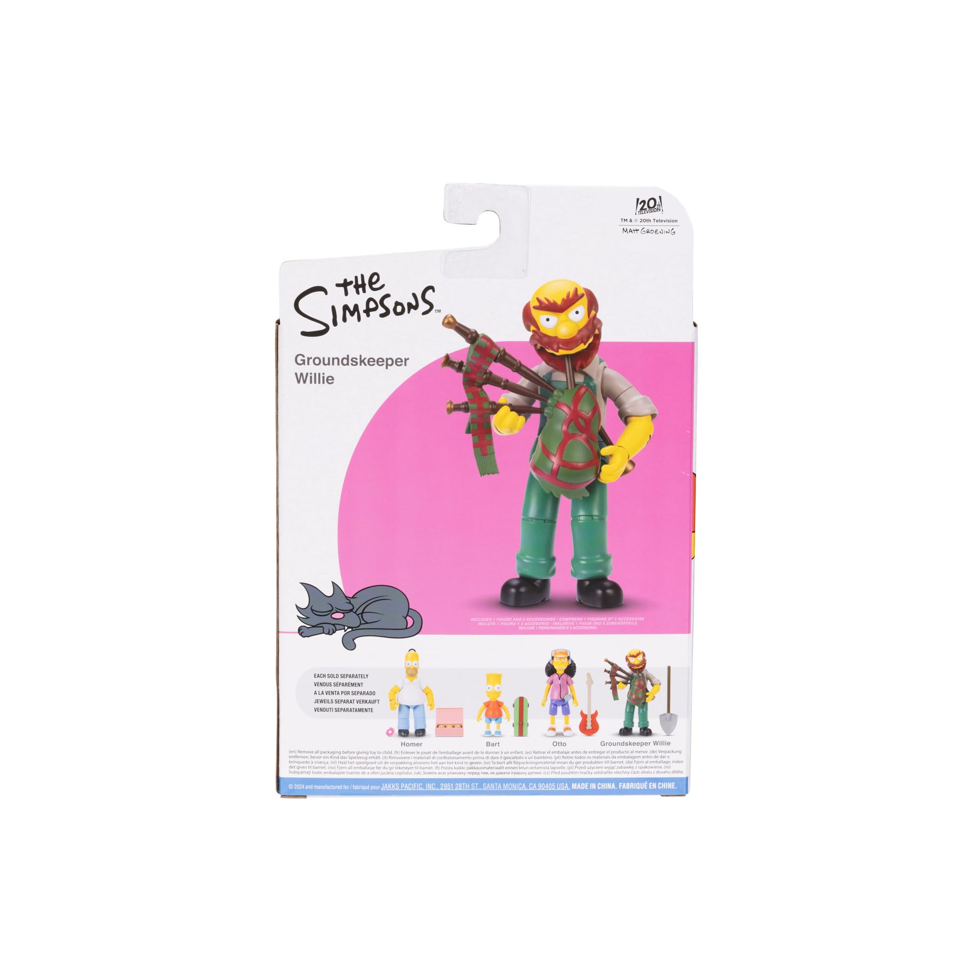 JAKKS Pacific Disney The Simpsons Action Figures 4-Pack 5-Inch Collectible Figures from Wave 1 - Homer, Bart, Groundskeeper Willie, and Otto - Image 12