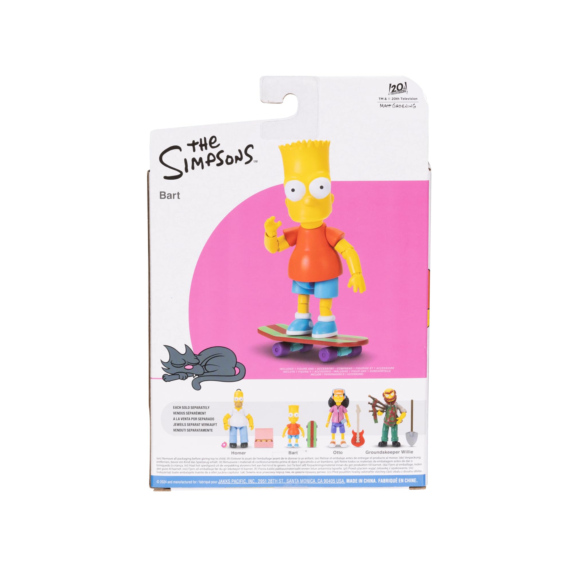 JAKKS Pacific Disney The Simpsons Action Figures 4-Pack 5-Inch Collectible Figures from Wave 1 - Homer, Bart, Groundskeeper Willie, and Otto - Image 6