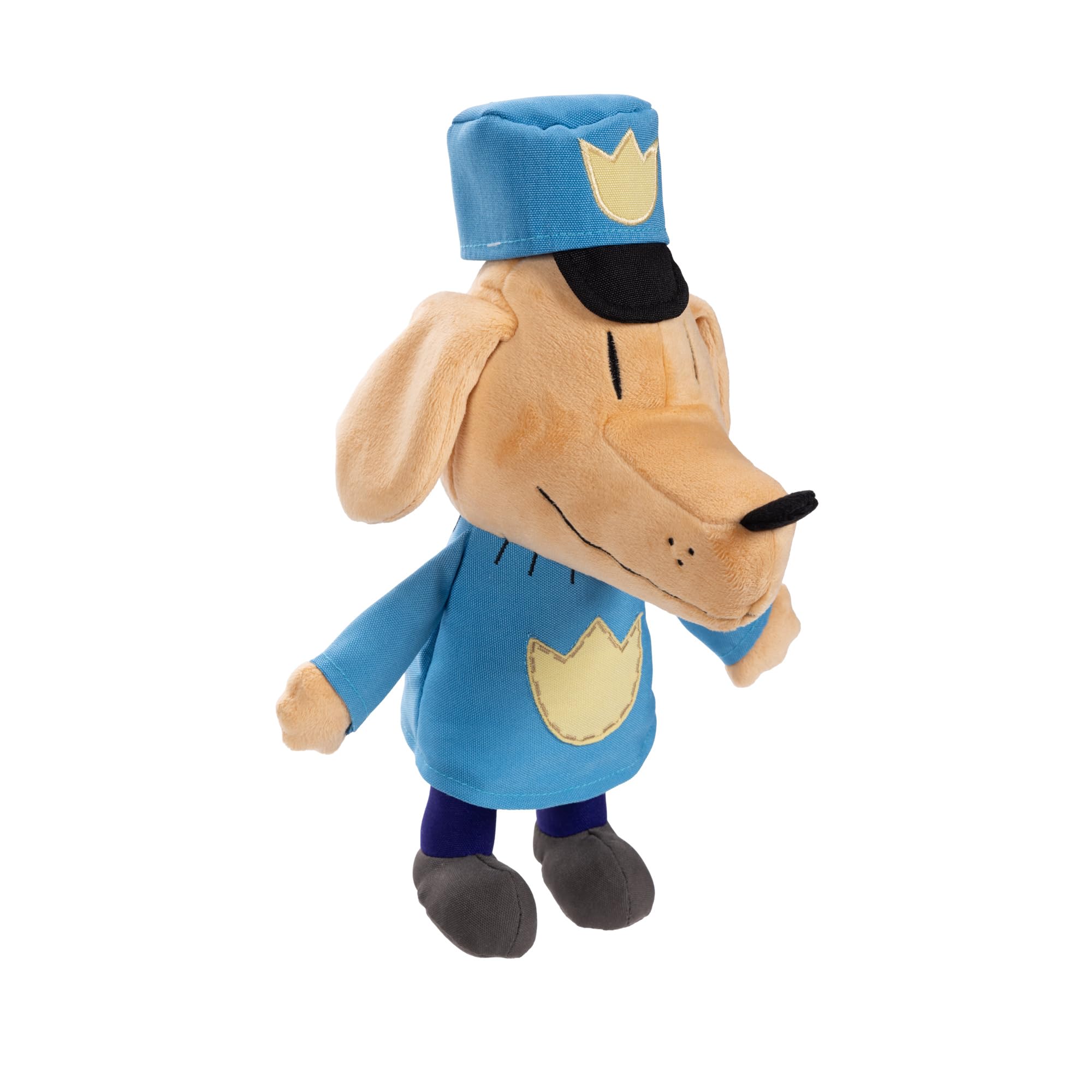 JAKKS Pacific Dog Man Feature Plush, Ears Flip Up and Down, Squeeze for Fun Sound Effect, Toot! Collect All Dogman Plush, Based on The Dog Man Movie - Image 3