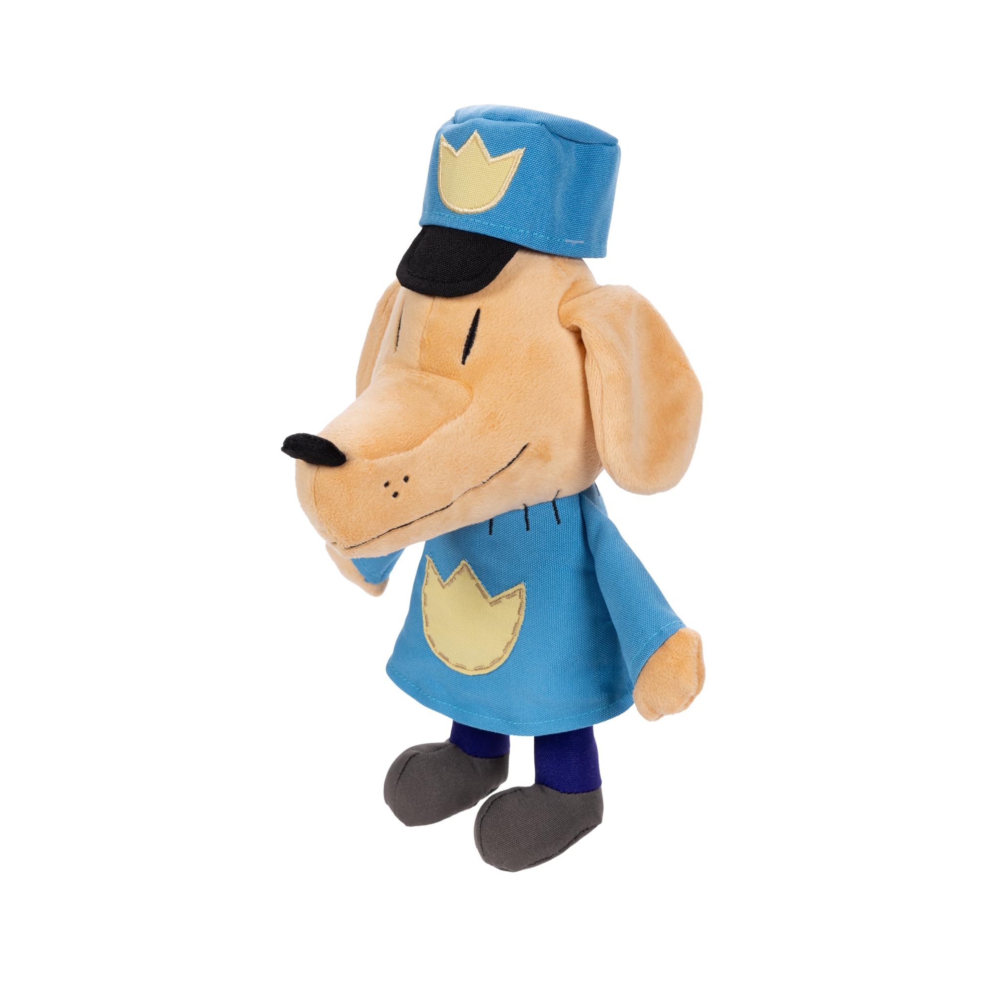 JAKKS Pacific Dog Man Feature Plush, Ears Flip Up and Down, Squeeze for Fun Sound Effect, Toot! Collect All Dogman Plush, Based on The Dog Man Movie - Image 5