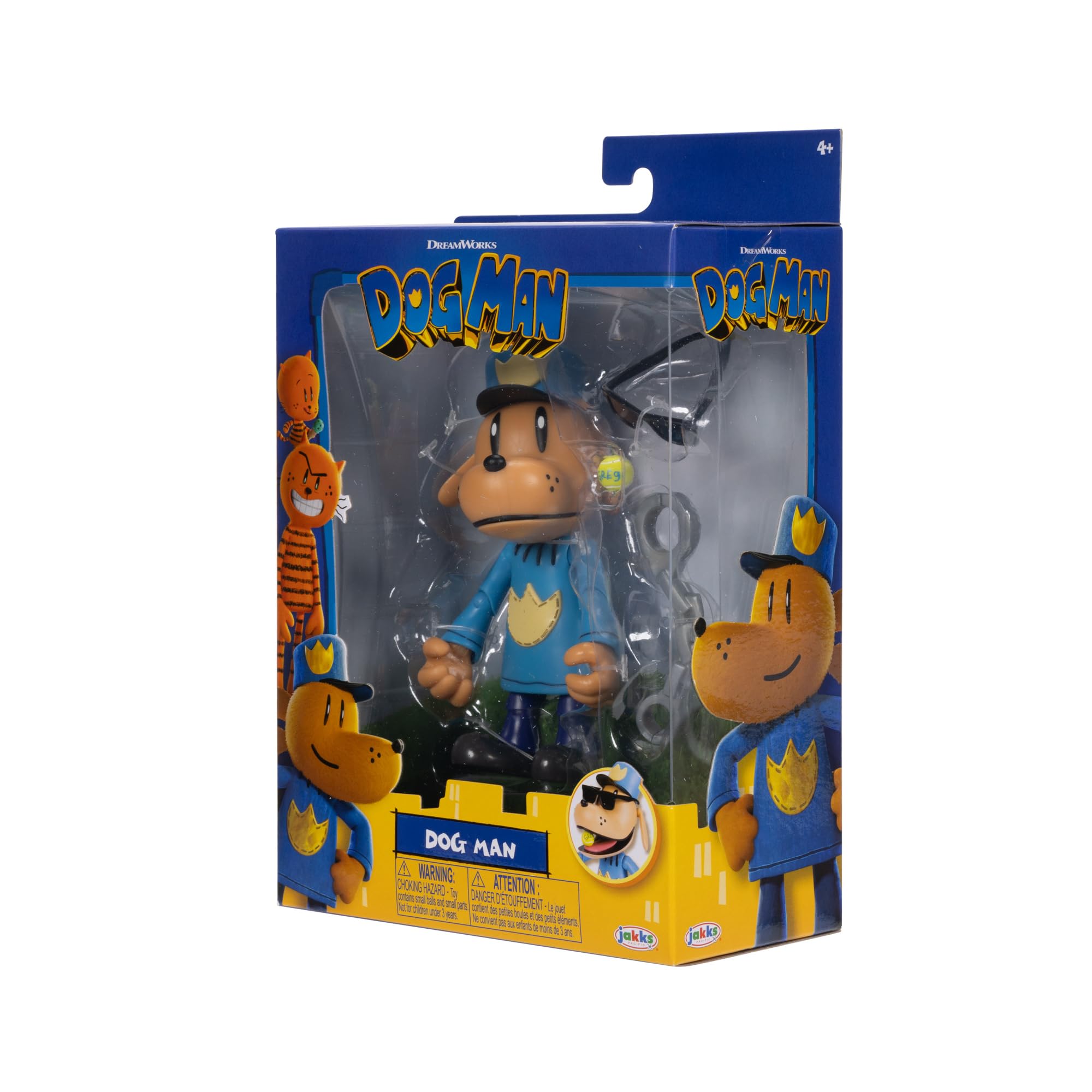 JAKKS Pacific Dog Man Movie 5 Inch Dog Man Articulated Action Figure, Officially Licensed Toys, Collect All the Movie Action Figures and Plush Toys - Image 8