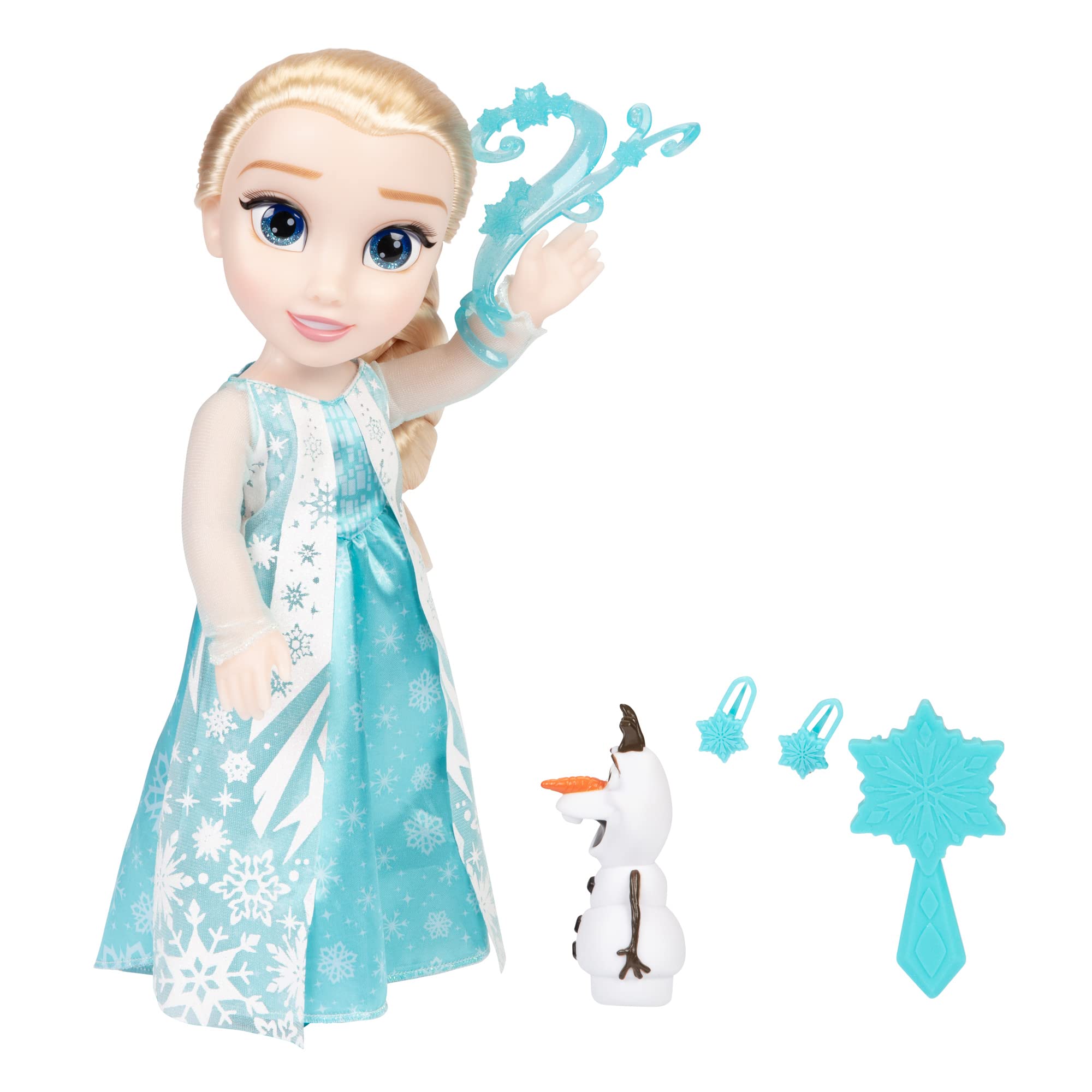 JAKKS Pacific Elsa Doll Classic My Singing Friend Elsa Doll & Olaf Figure - Image 15