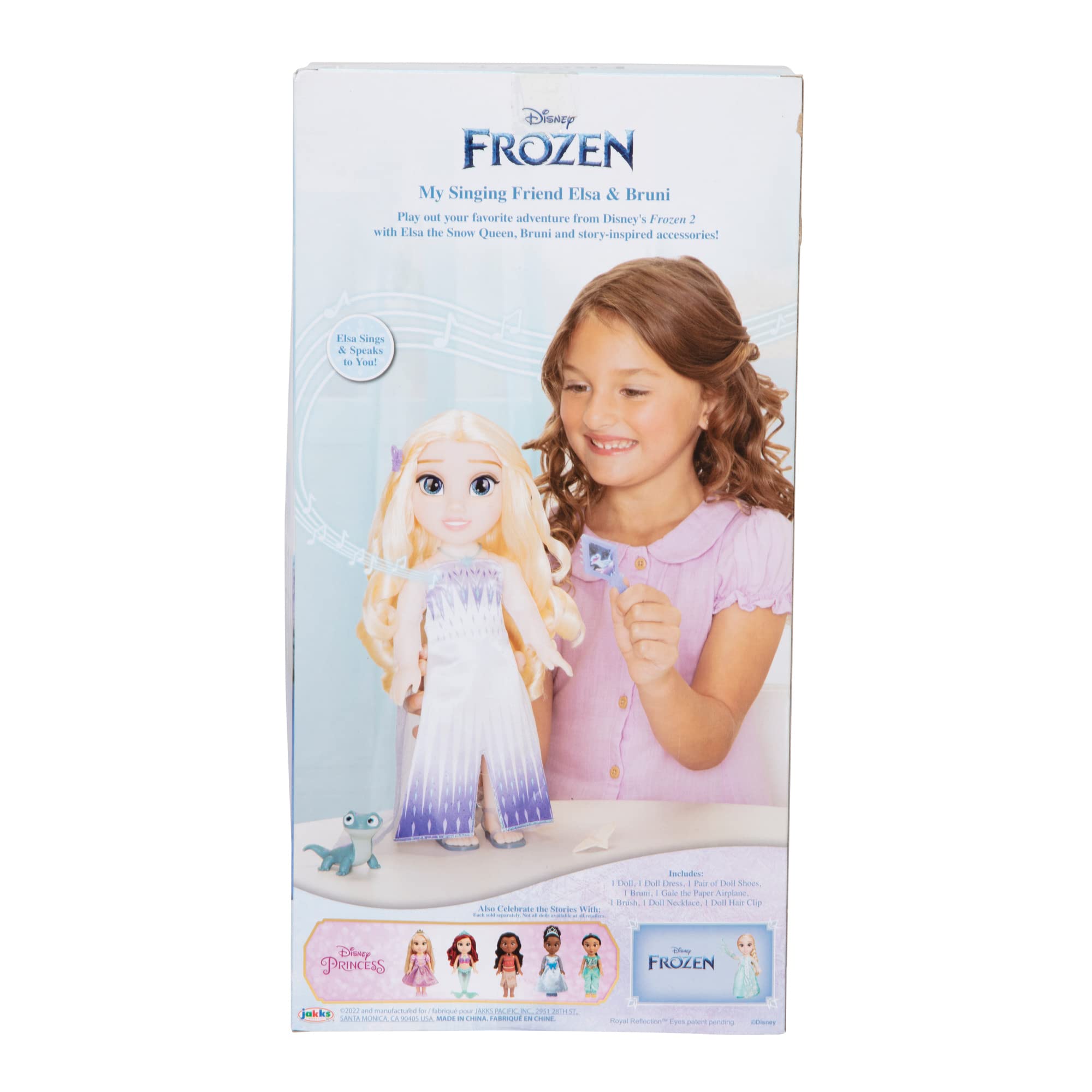 JAKKS Pacific Frozen Elsa Doll The Snow Queen My Singing Friend Elsa & Bruni Figure - Image 11