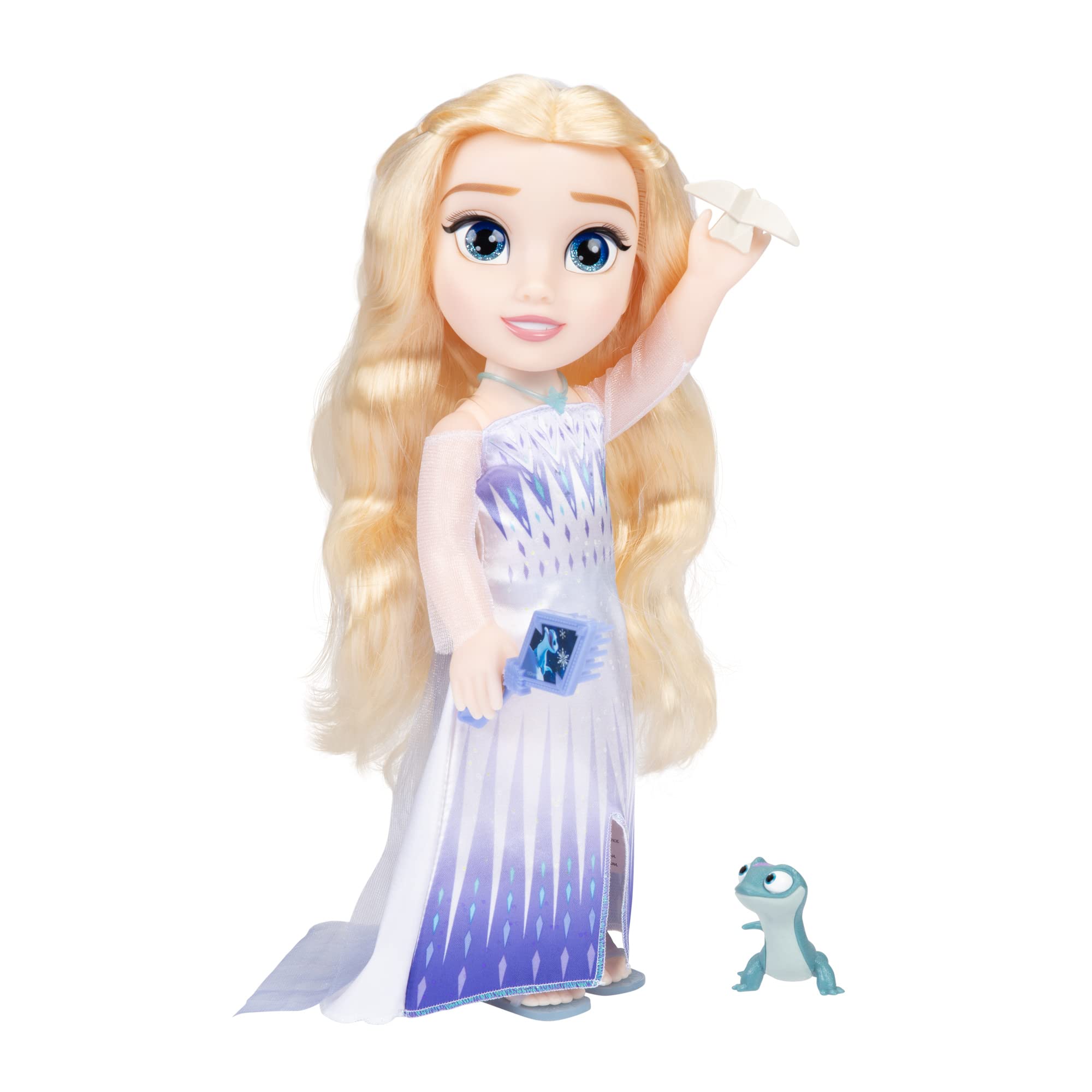 JAKKS Pacific Frozen Elsa Doll The Snow Queen My Singing Friend Elsa & Bruni Figure - Image 3