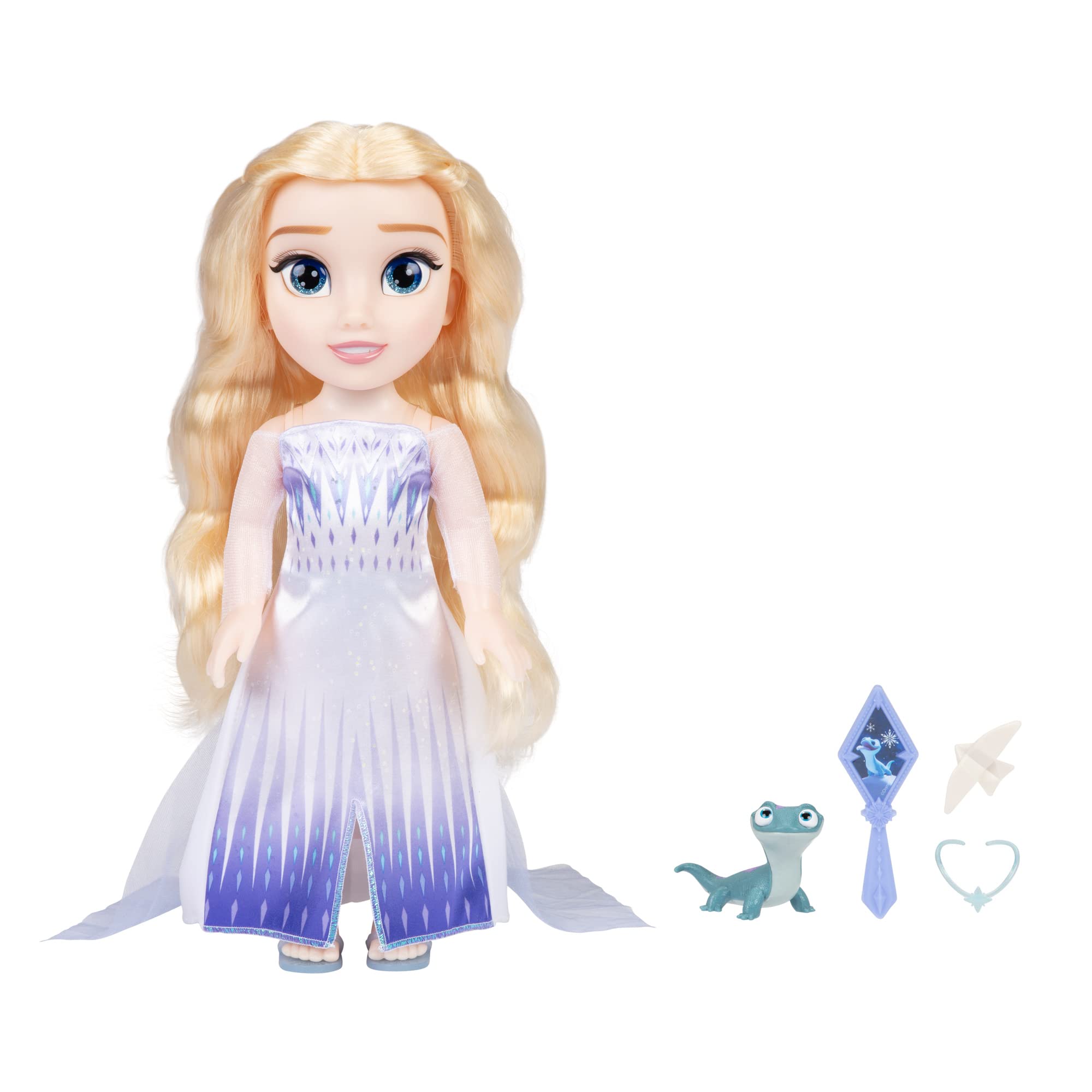 JAKKS Pacific Frozen Elsa Doll The Snow Queen My Singing Friend Elsa & Bruni Figure - Image 4