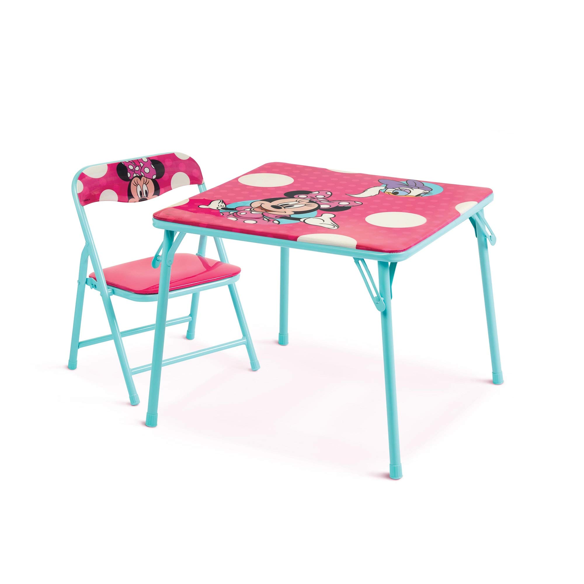 Jakks Pacific Minnie Jr Activity Table Set with One Chairs ,Teal and Red - Image 3