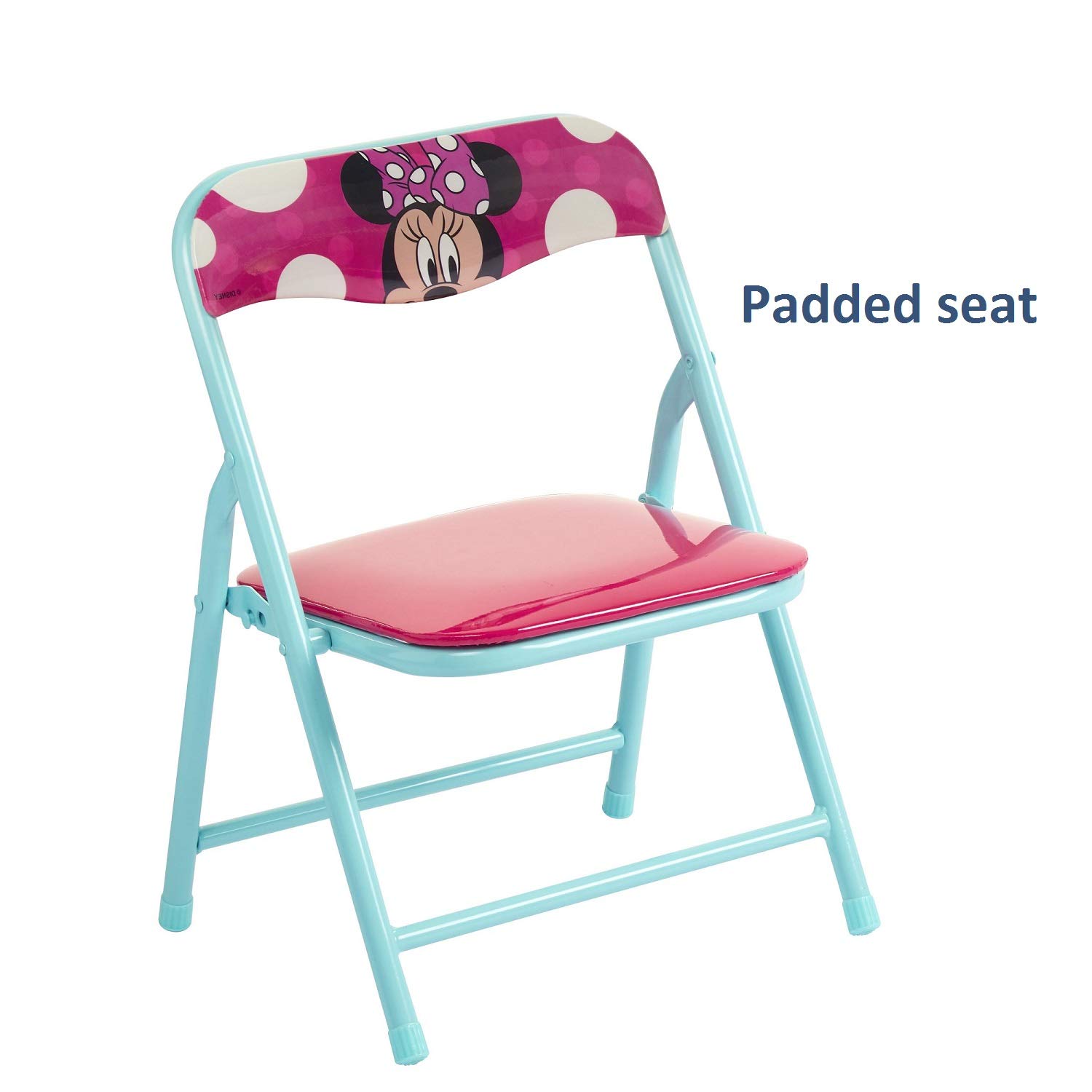 Jakks Pacific Minnie Jr Activity Table Set with One Chairs ,Teal and Red - Image 4