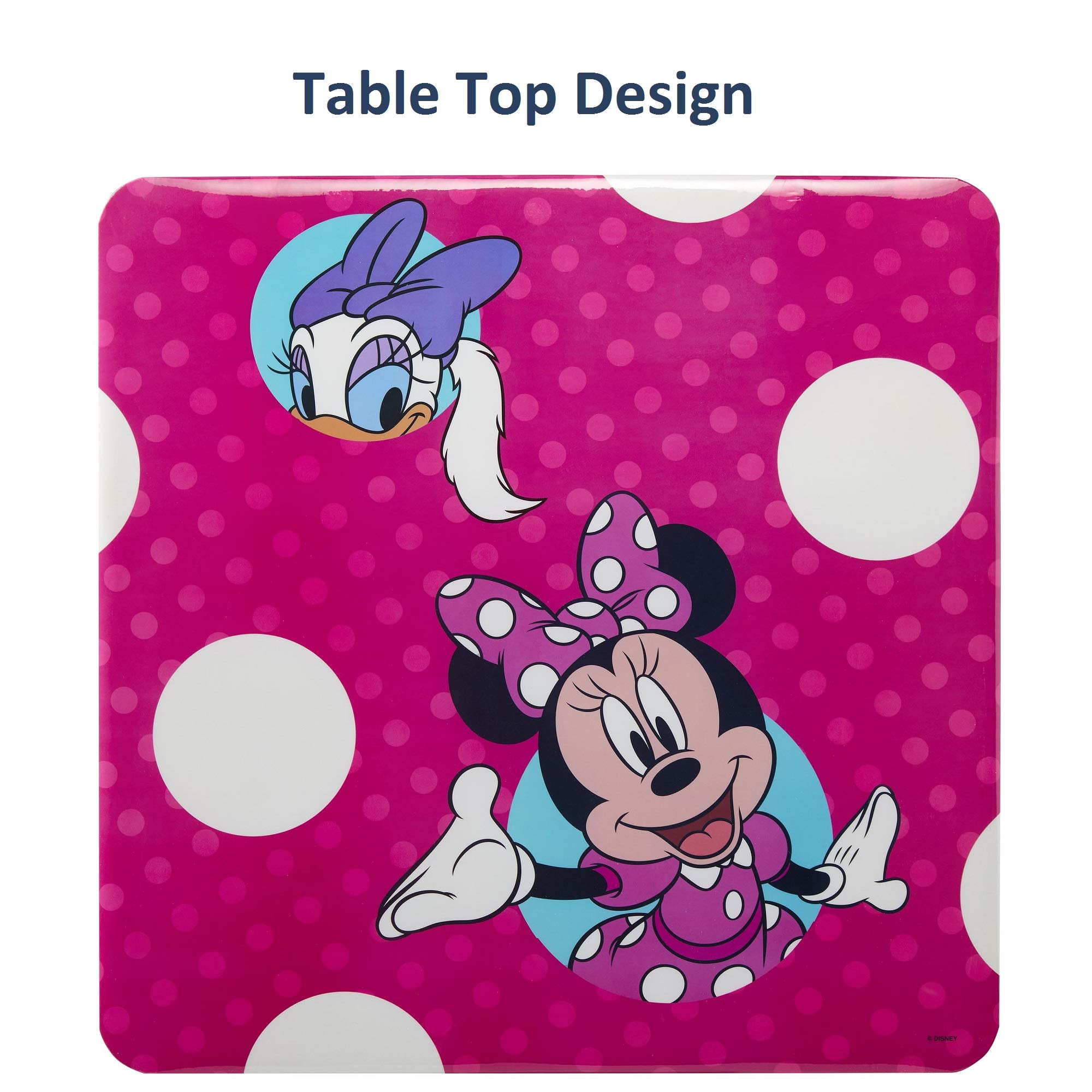 Jakks Pacific Minnie Jr Activity Table Set with One Chairs ,Teal and Red - Image 6