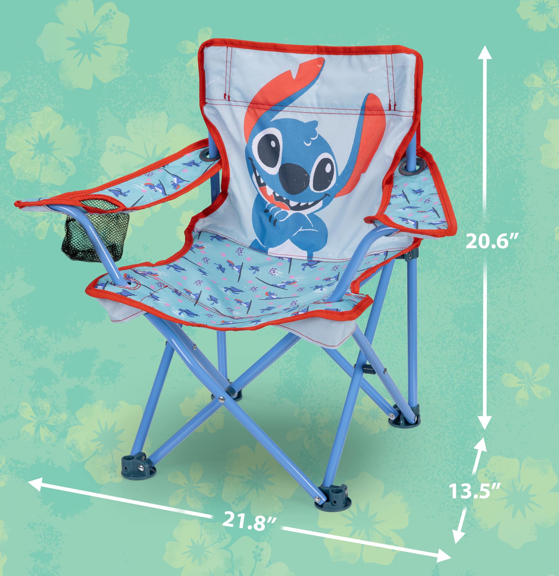 Lilo & Stitch Children's Chair Foldable Camp Chairs for Kids - Fold and Go Chair for Park, Sports or Patio Includes Carry Bag, by JAKKS Pacific Toddlers 24M+ - Image 3