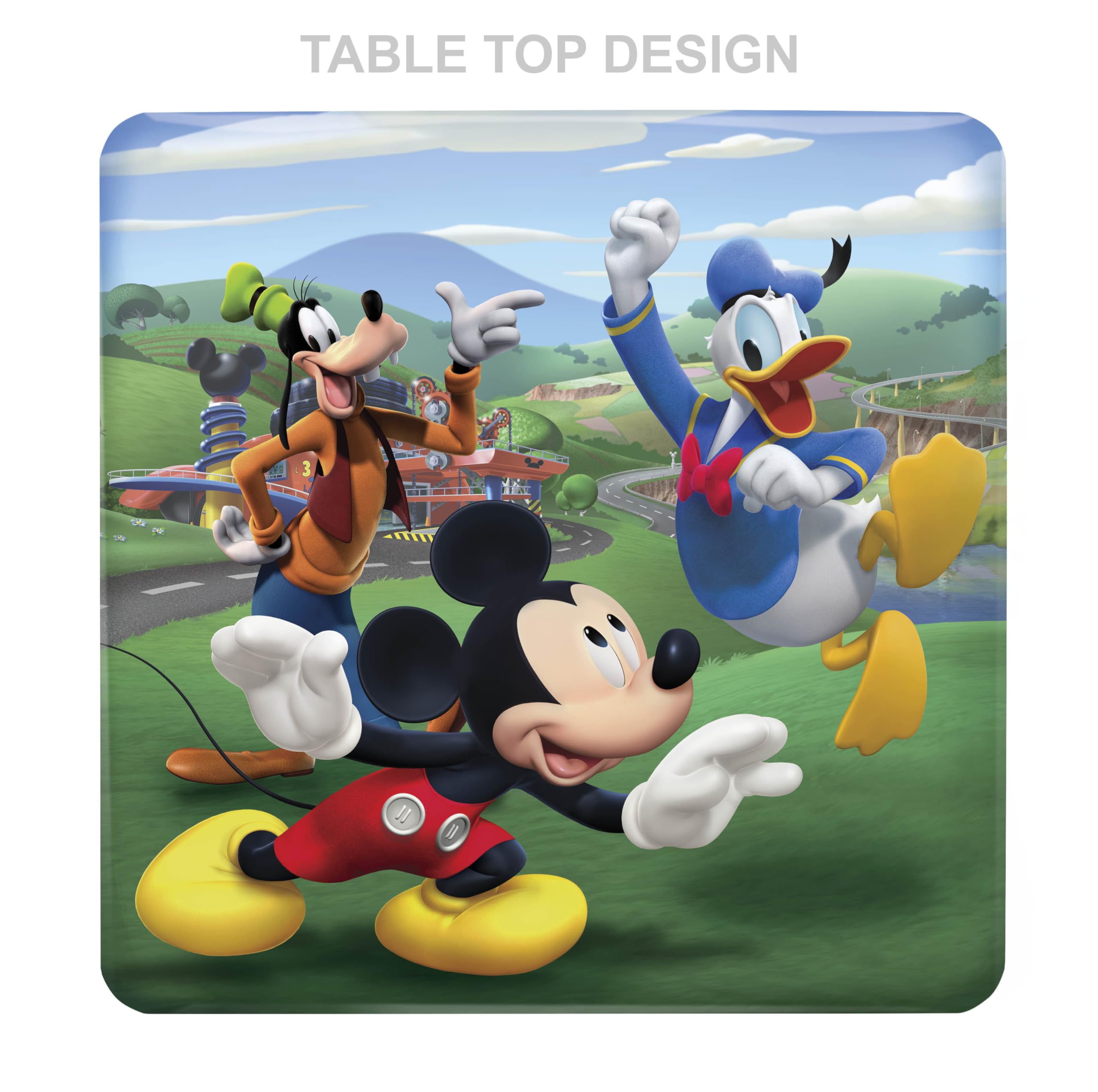 Mickey Mouse Table & Chair Set for Toddlers 24-48M, Includes 1 Table & 1 Chair [Amazon Exclusive] Table: 20"L x 20"W x 16.4"H, Chair: 12"L x 11.6"W x 17"H - Weight Limit: 70 lbs - Image 3