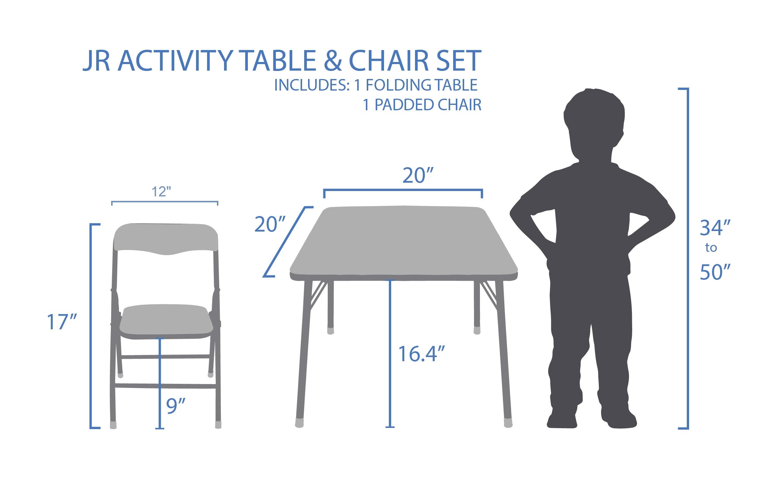 Mickey Mouse Table & Chair Set for Toddlers 24-48M, Includes 1 Table & 1 Chair [Amazon Exclusive] Table: 20"L x 20"W x 16.4"H, Chair: 12"L x 11.6"W x 17"H - Weight Limit: 70 lbs - Image 6