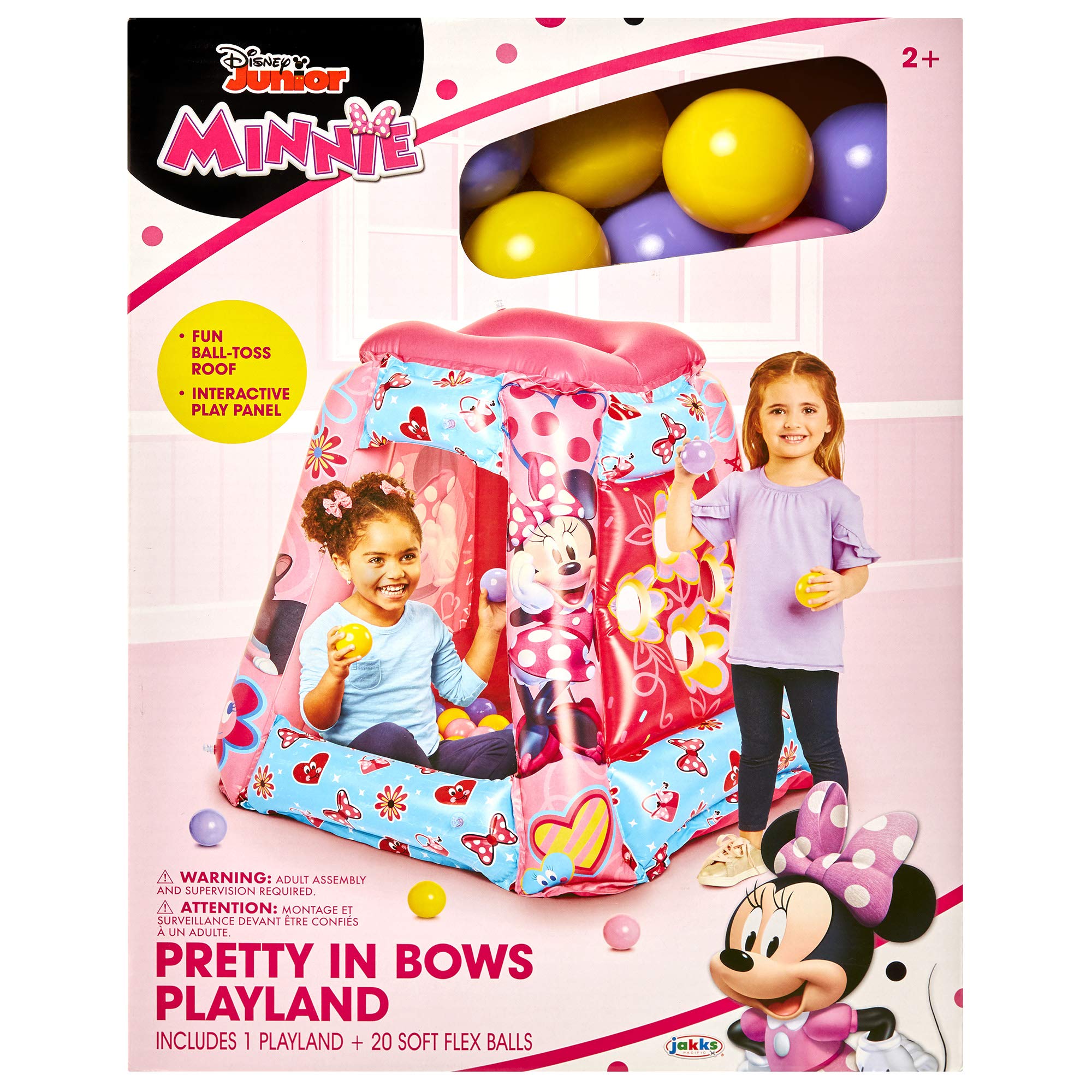 Minnie Mouse Ball Pit 20 Balls - Toddler Jungle Gym Playhouse Inflatable for Boys Girls Kids [20 Balls Included] - Image 3