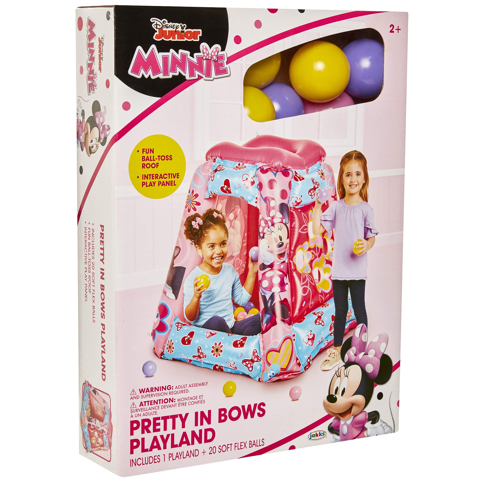 Minnie Mouse Ball Pit 20 Balls - Toddler Jungle Gym Playhouse Inflatable for Boys Girls Kids [20 Balls Included] - Image 4