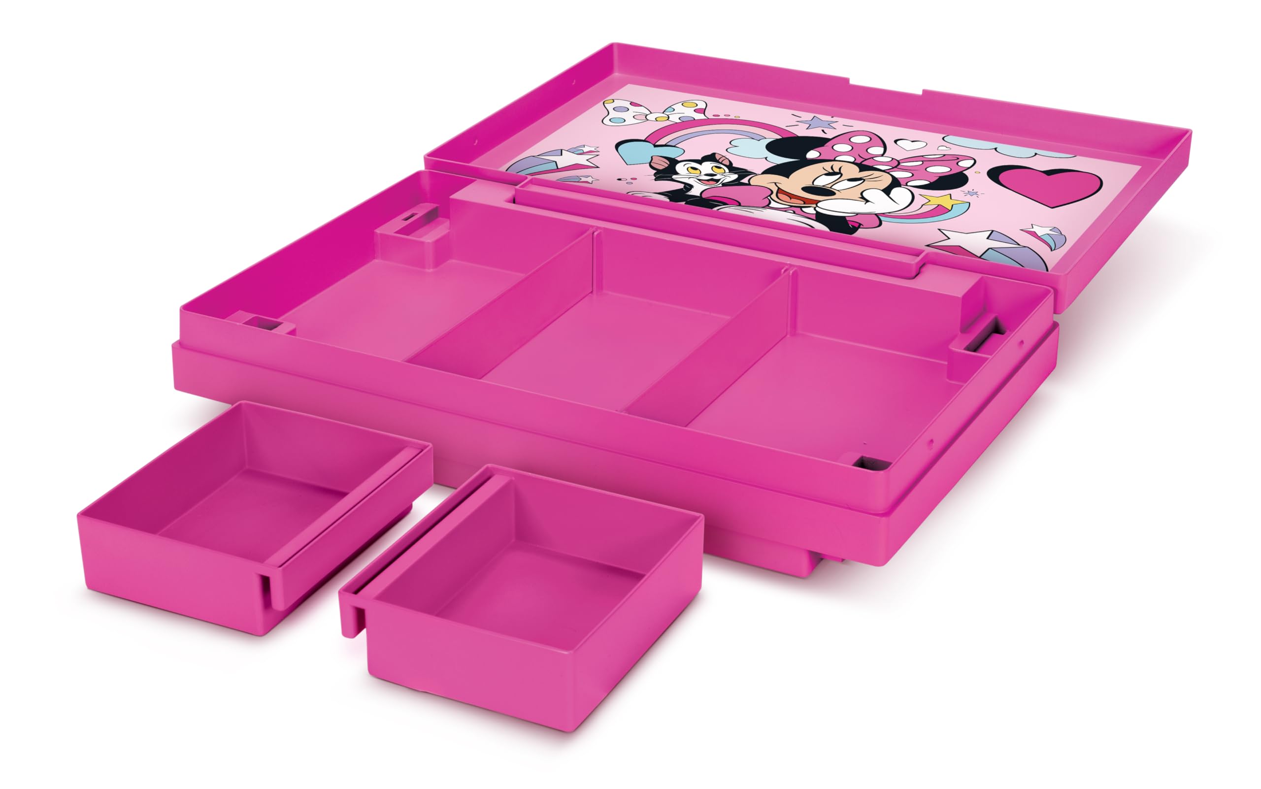 Minnie Mouse Deluxe Activity Tray with Bow Making and Storage Capabilities, Colorful Graphics Won't Peel, Scratch or Fade - Image 8