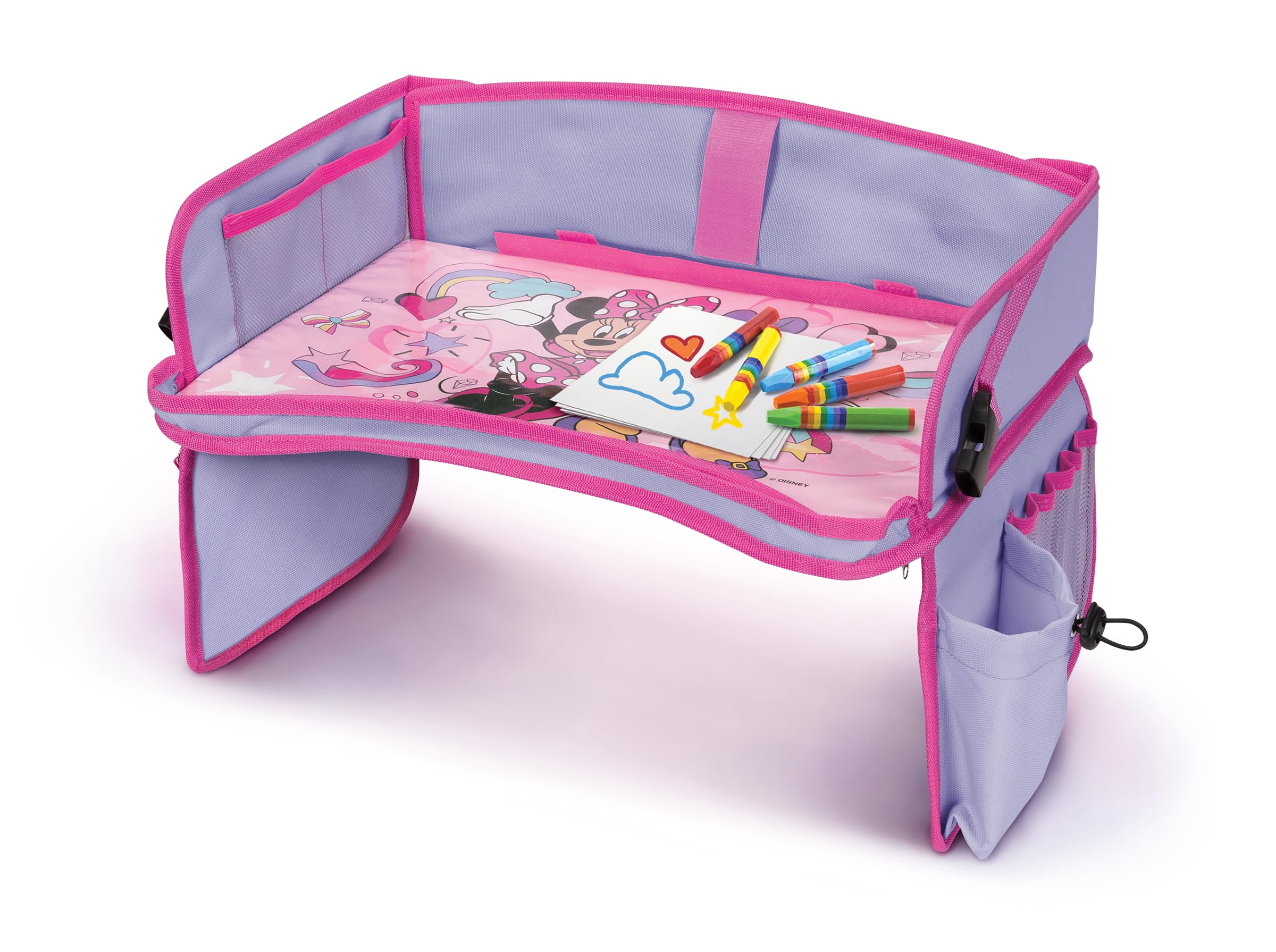 Minnie Mouse Kids Travel Tray for Toddler, Car Seat Tray for Roadtrip Essentials & Activities - Image 8