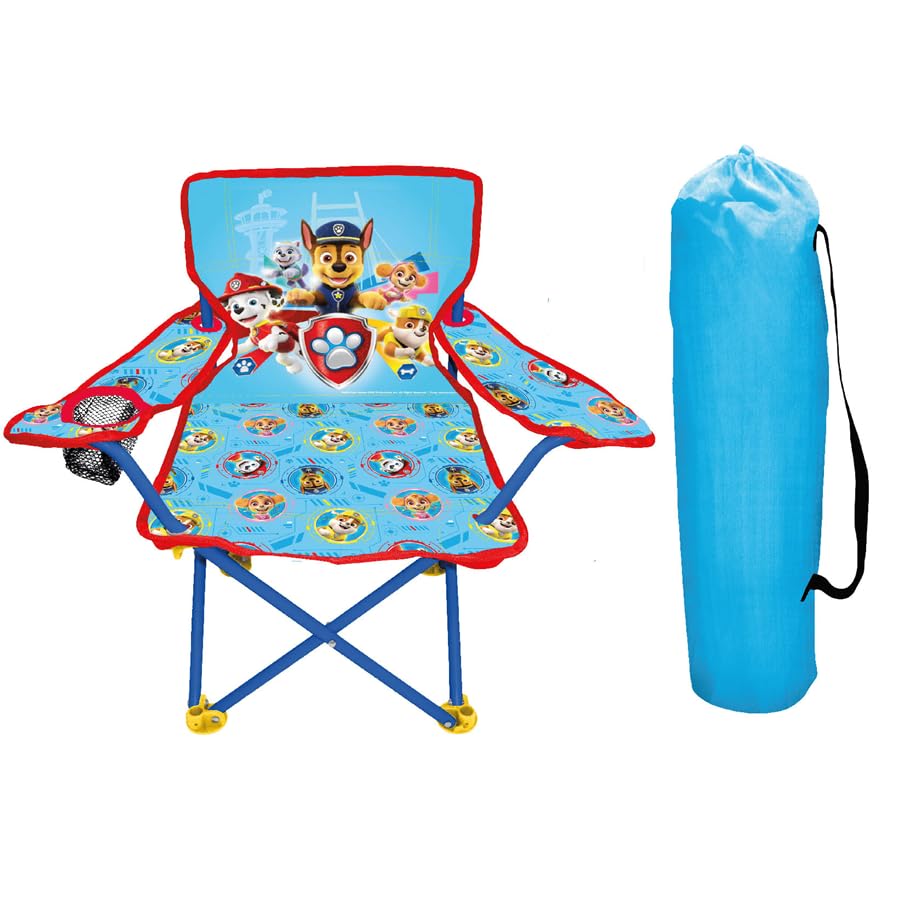 Paw Patrol Kids Camping Chair, Camp Fold N Go Chair with Carry Bag - Image 9