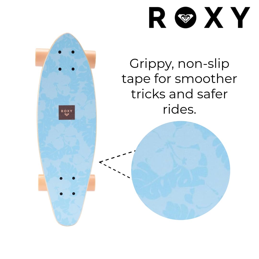 Roxy Mini Pintail Cruiser Skateboard for Girls – 25" Kids Skateboard for Ages 6-12, Durable 7-Ply Wood Deck, 60MM Soft Wheels, ABEC 3 Speed Bearings, Ideal for Beginners & Young Riders - Image 3